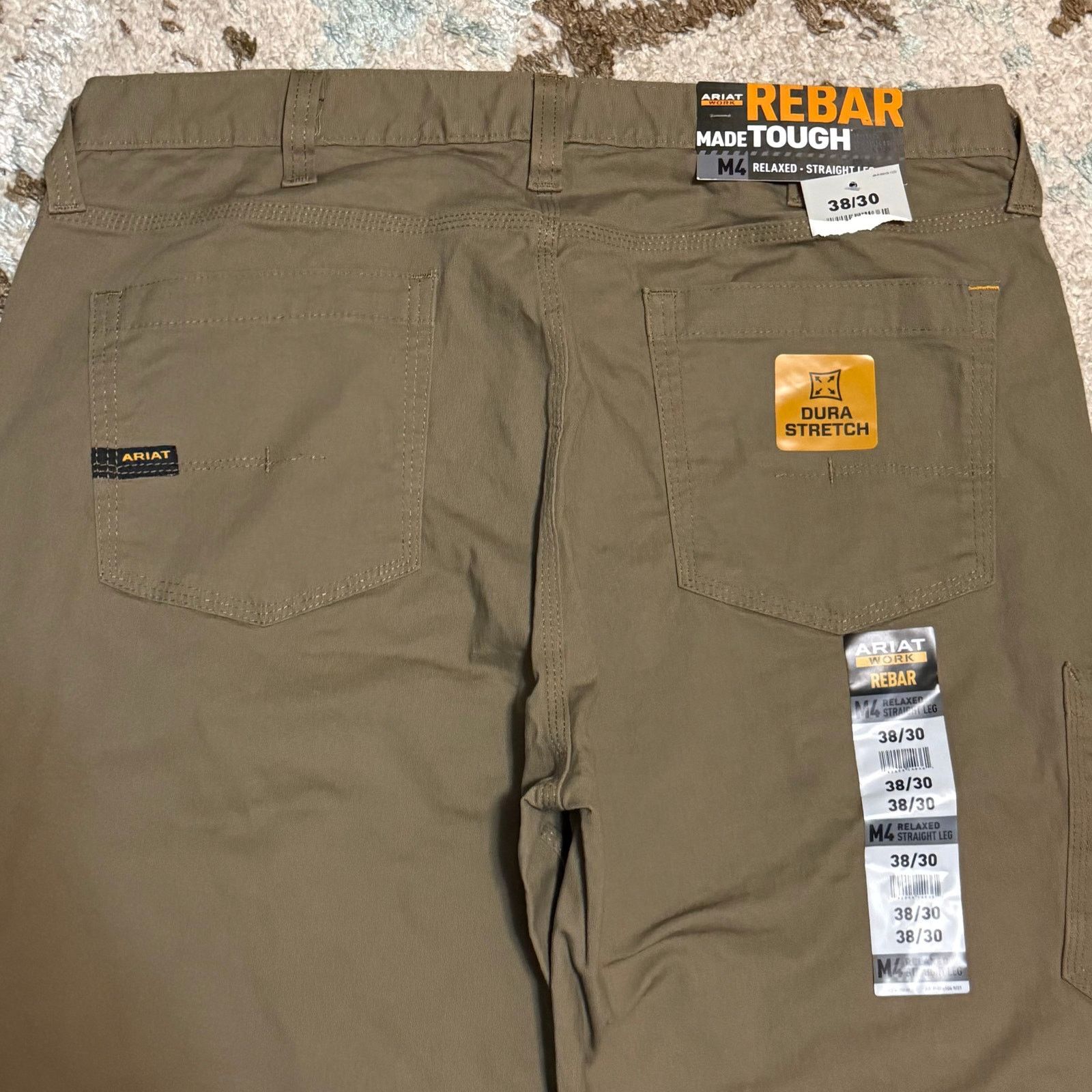 Ariat NWT Ariat M4 Rebar Relaxed Straight Carpenter Pants 38x30 Size US 38 / EU 54 - 4 Thumbnail