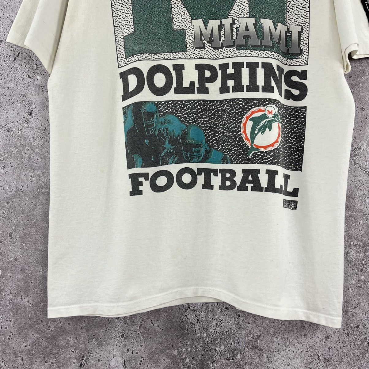 NFL × Starter × Vintage Vintage 90’s Starter Miami Dolphins T-Shirt Rare Streatwear Size US L / EU 52-54 / 3 - 3 Thumbnail