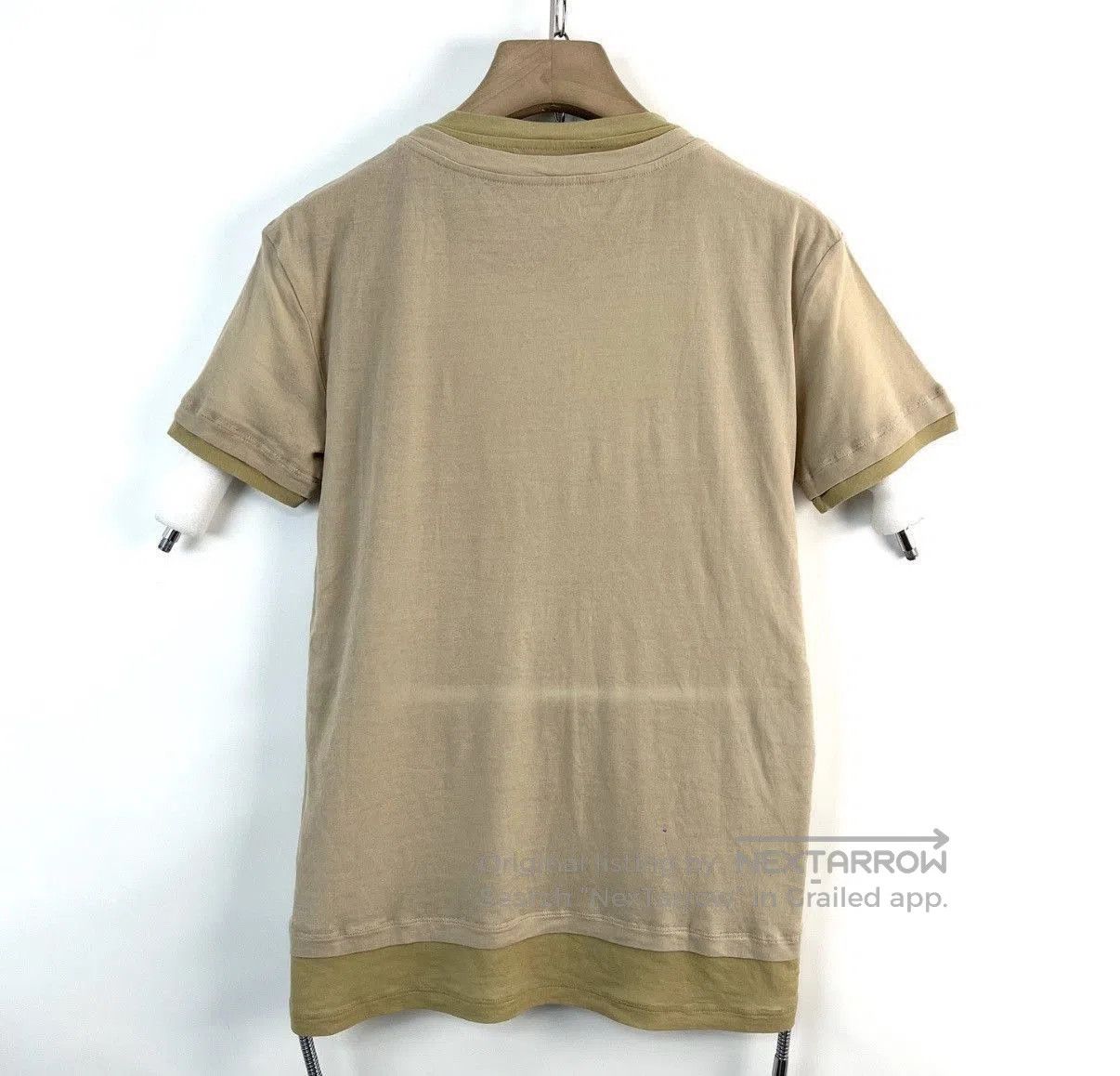 Miu Miu Beige Short-Sleeve Layered T-Shirt XS. Size US XS / EU 42 / 0 - 2 Thumbnail