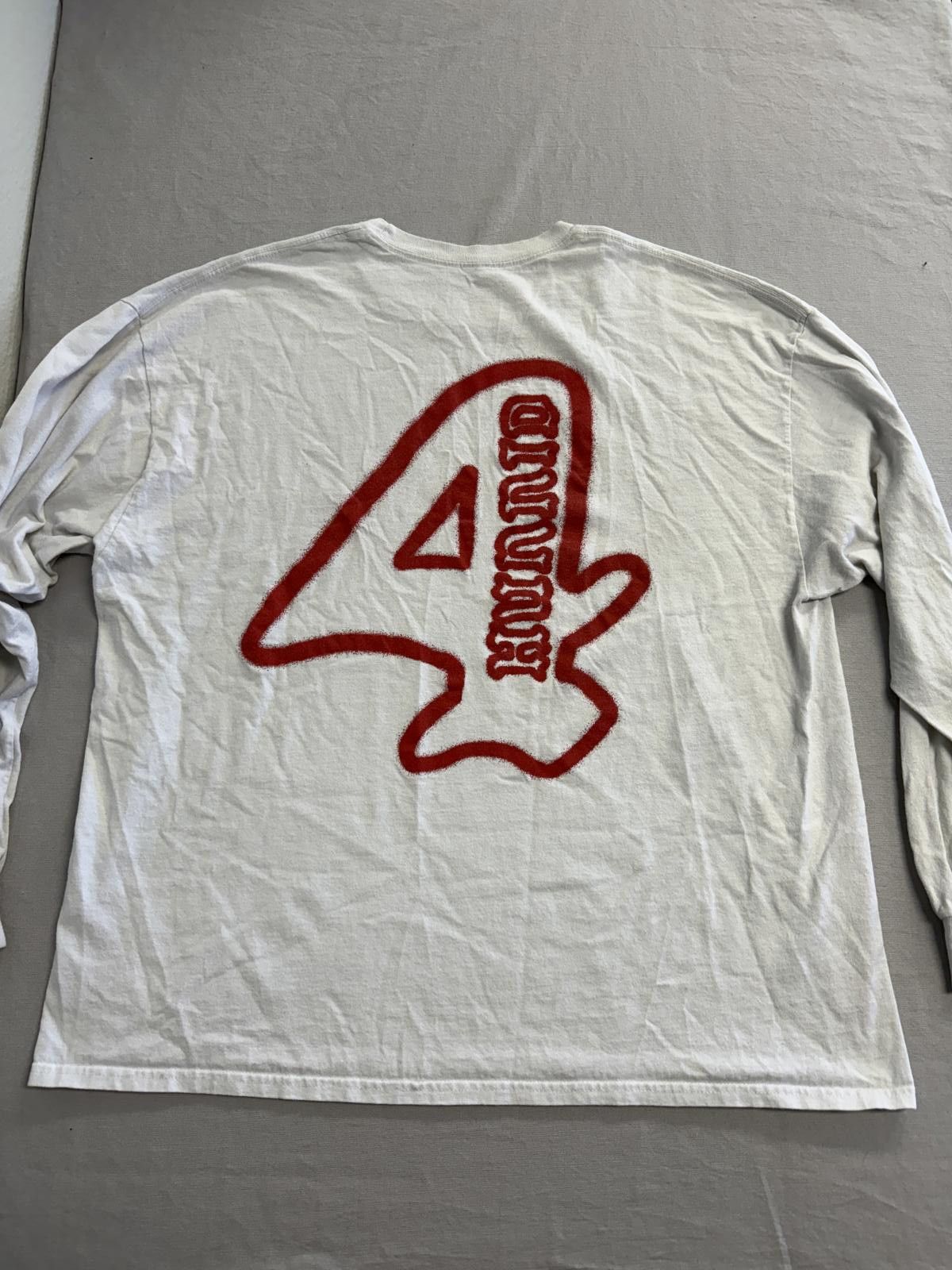 Forever 21 4Hunnid Fourever Hollow 4 White Long Sleeve T-Shirt 400 2XL Size US XXL / EU 58 / 5 - 1 Thumbnail