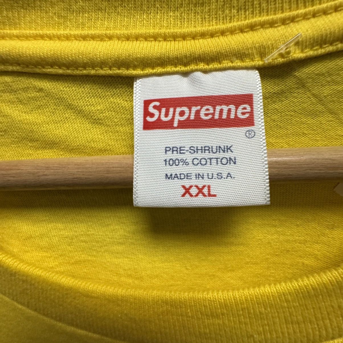 Supreme Supreme T-Rex Tee Yellow Size US XXL / EU 58 / 5 - 4 Thumbnail