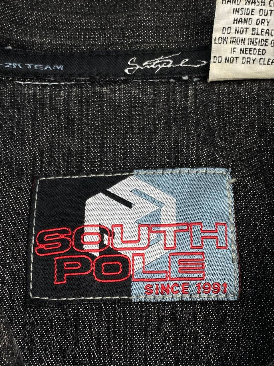 Southpole Vintage South Pole Washed Denim Pocket Zip Jacket Size US XL / EU 56 / 4 - 19 Thumbnail