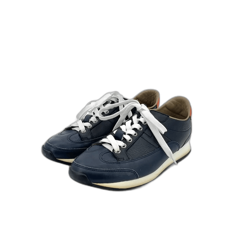 Hermes Hermes Blue Leather Casual Sneakers Size 37 Size US 8 / IT 38 - 1 Thumbnail