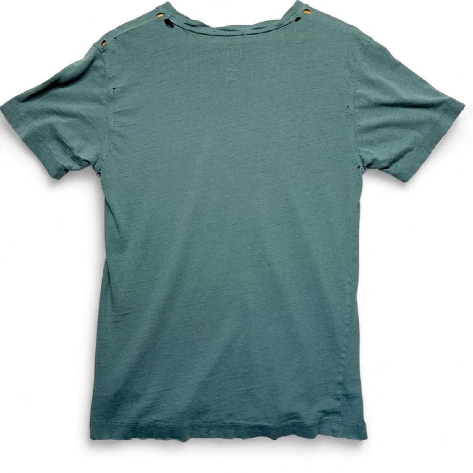 Other Thrashed and distressed green tee with paint splatter, holes Size M / US 6-8 / IT 42-44 - 2 Thumbnail
