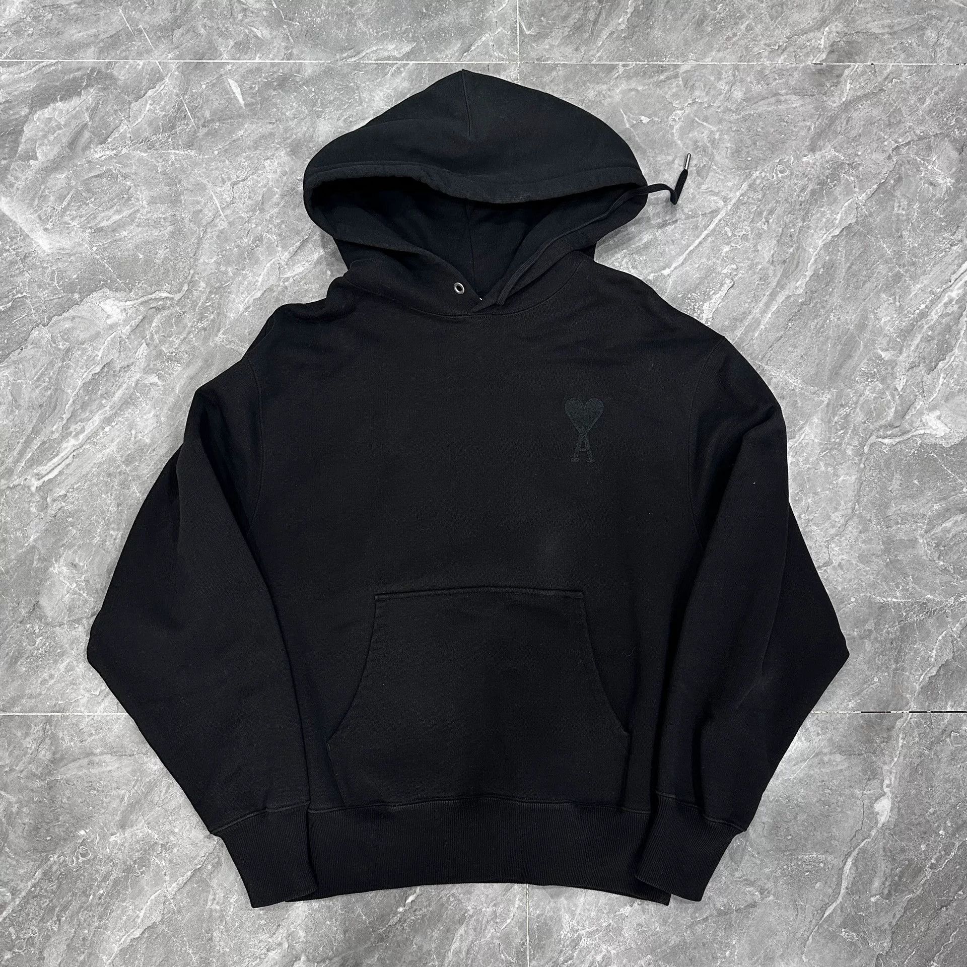 AMI AMI Black Heart Embroidered Hoodie Size US L / EU 52-54 / 3 - 1 Thumbnail