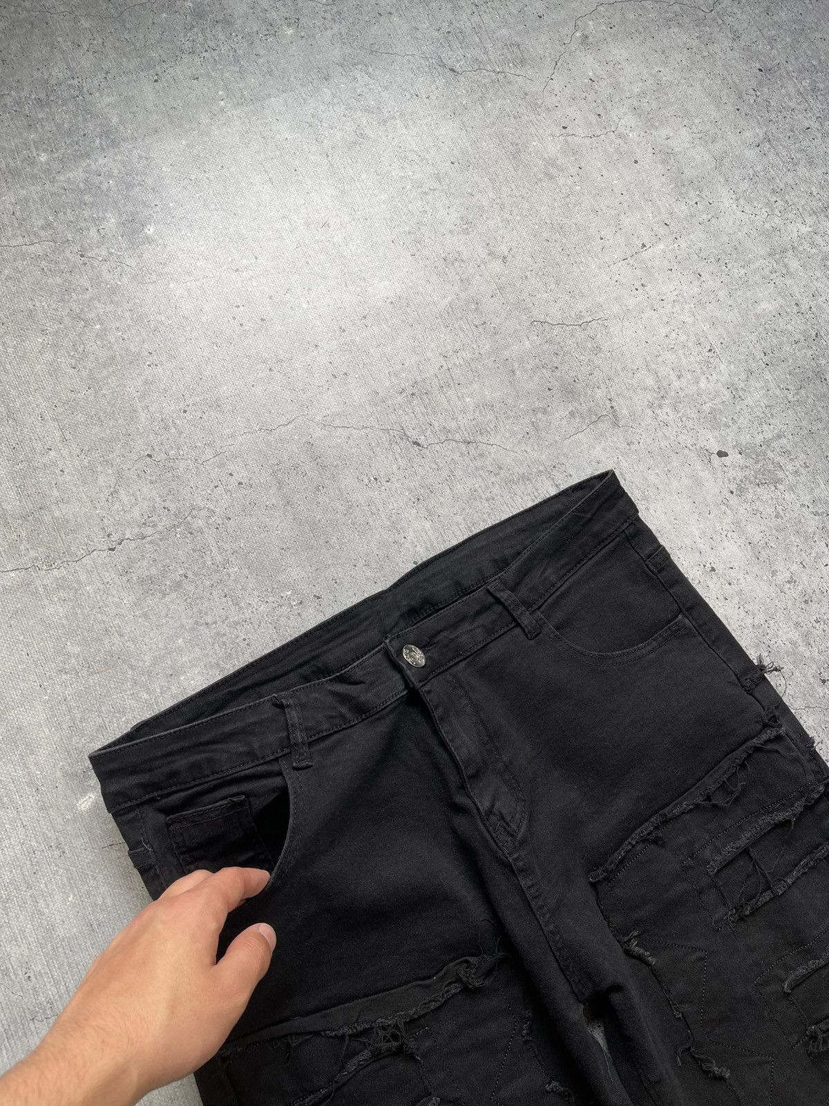 Japanese Brand VTG RICK OWENS BALENCIAGA STYLE Y2K JEANS 90S Size US 34 / EU 50 - 5 Thumbnail