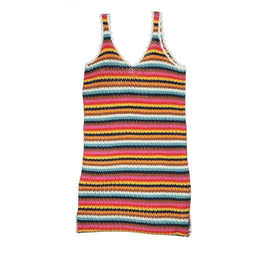 Marine Layer NWT Marine Layer Fiona Crochet Dress Multi Stripe L Hard to Size L / US 10 / IT 46 - 3 Thumbnail