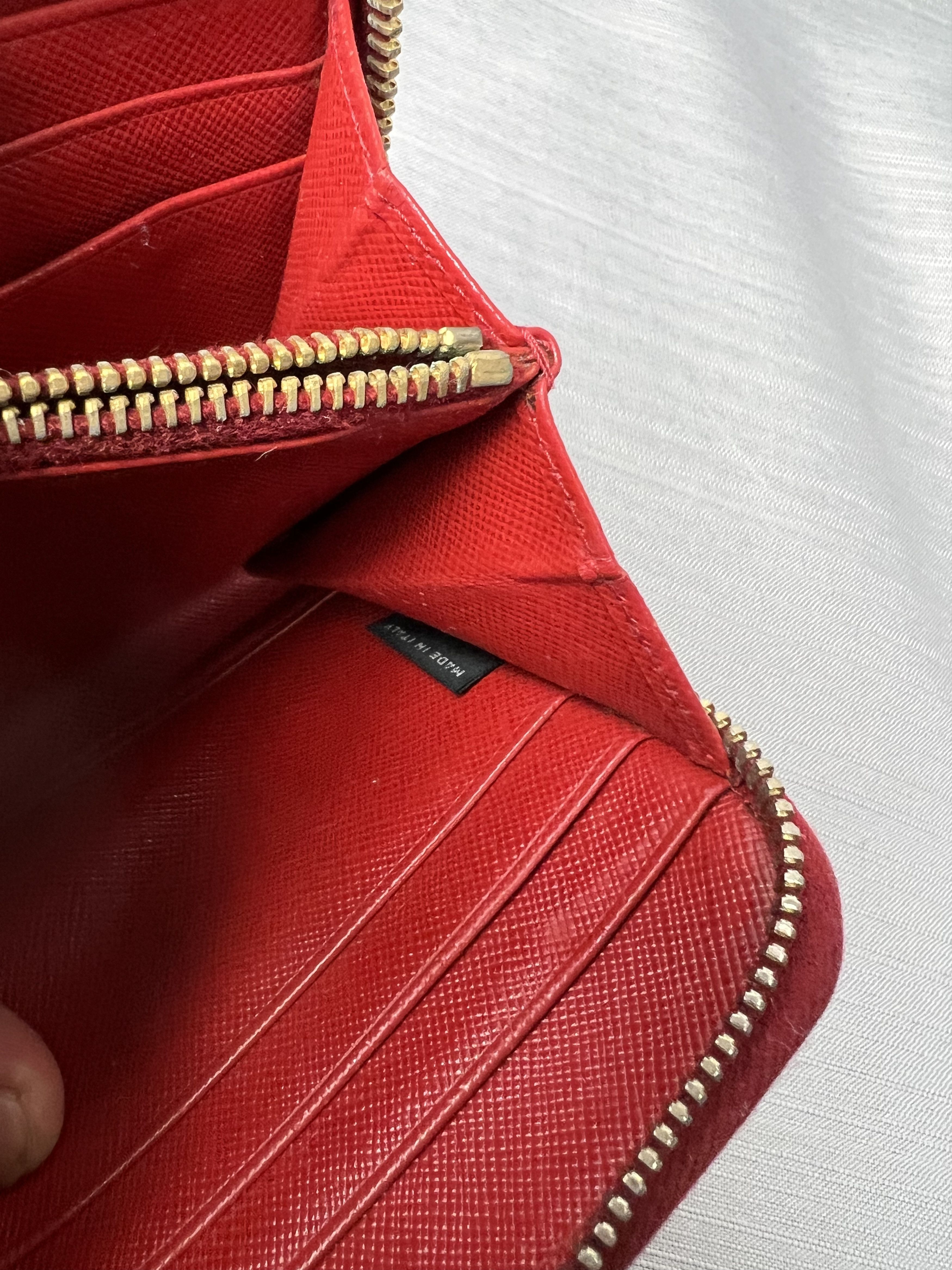 Prada Prada Saffiano Cuir Leather Wallet Size ONE SIZE - 8 Thumbnail