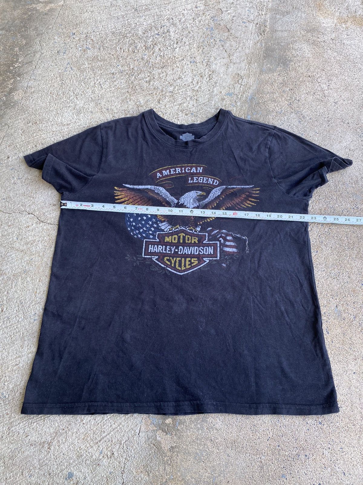 Harley Davidson × Vintage Vintage Y2K Harley Davidson Eagle Essential Faded Shirt Size US L / EU 52-54 / 3 - 9 Thumbnail