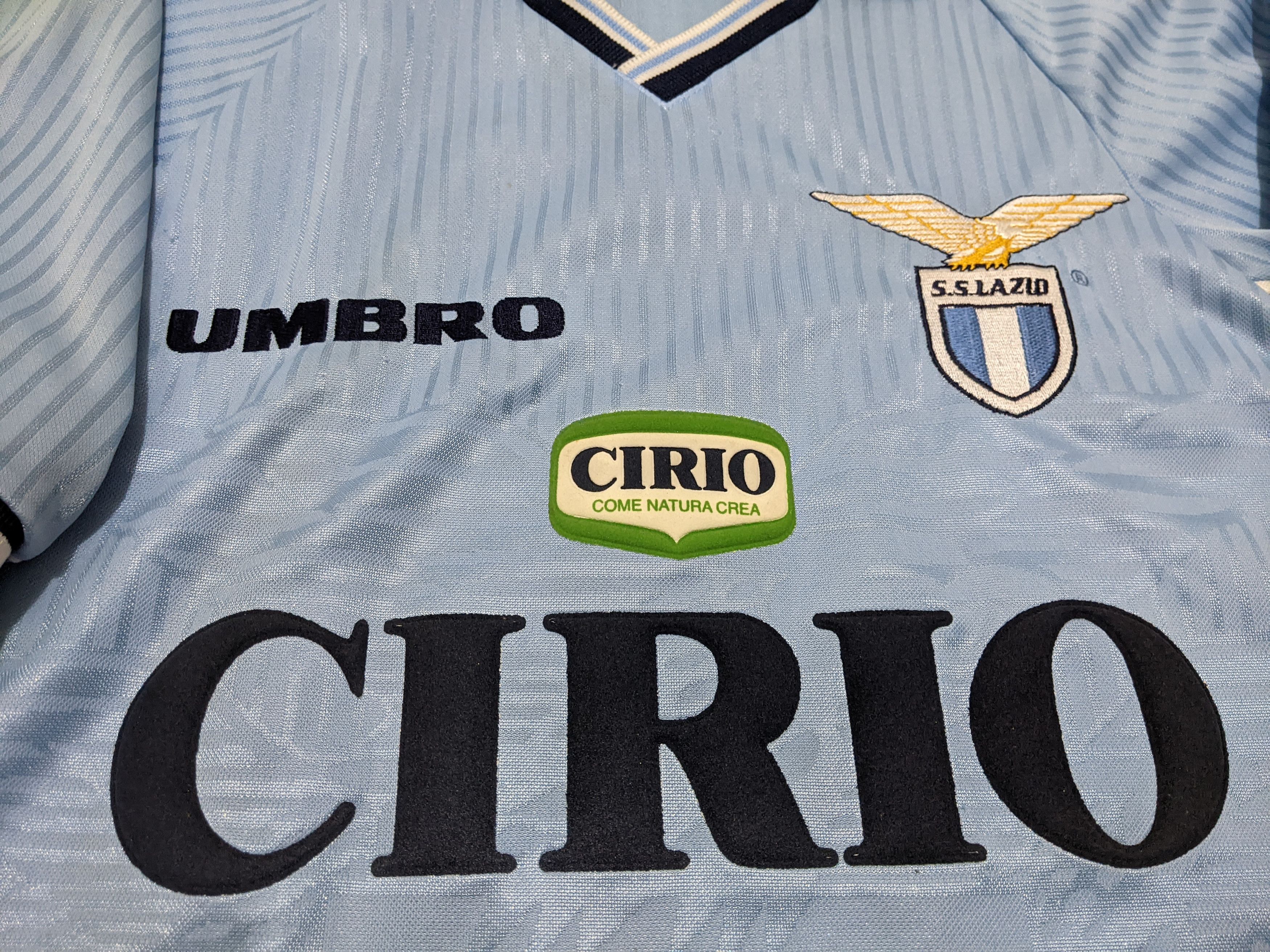 Umbro Lazio 1997-98 home SIGNORI Jersey football shirt Size US M / EU 48-50 / 2 - 6 Thumbnail