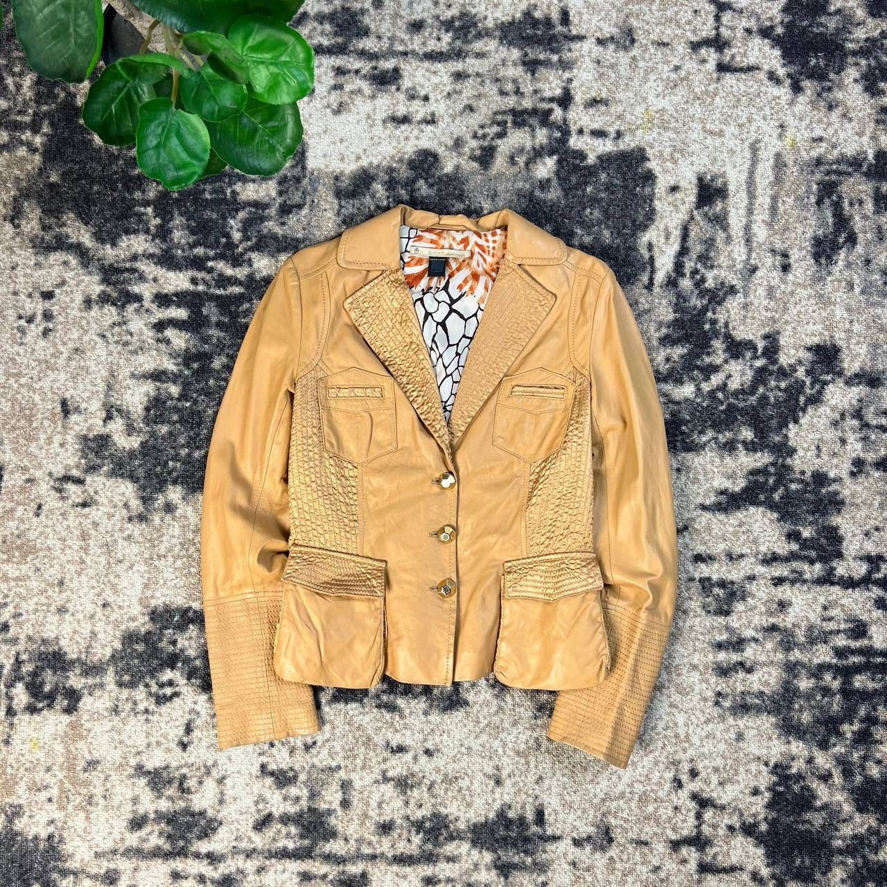 Roberto Cavalli Roberto Cavalli Luxury Pelle Leather Jacket Size S / US 4 / IT 40 - 1 Thumbnail
