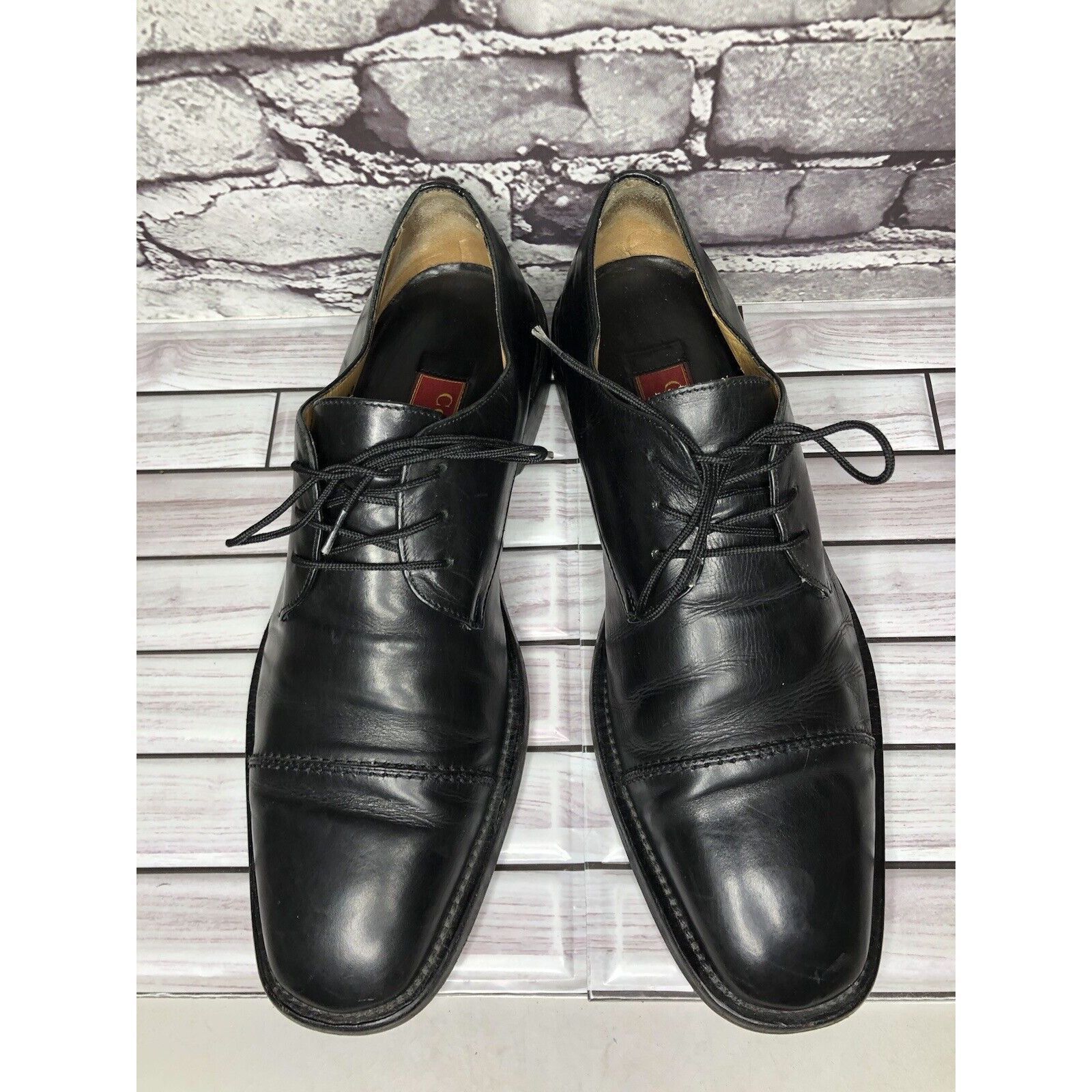 Cole Haan Cole Haan City Black Leather Cap Toe Oxfords Dress Shoes Men Size US 10.5 / EU 43-44 - 2 Thumbnail