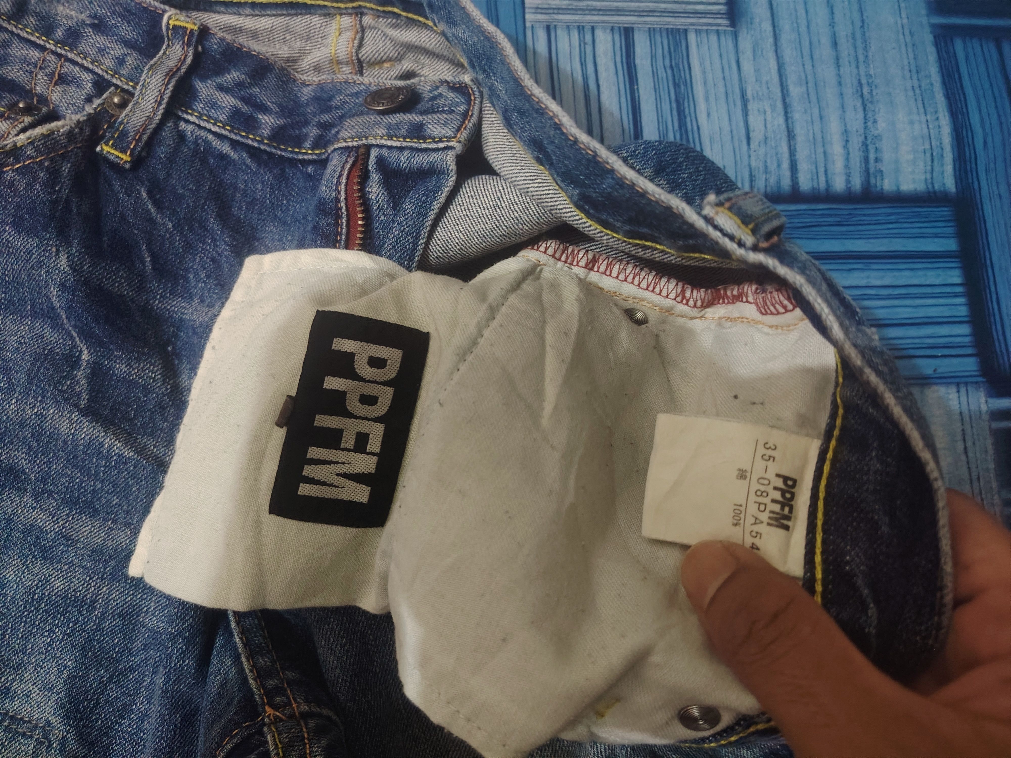 PPFM Japanese PPFM Distressed Jeans Size US 31 - 11 Thumbnail