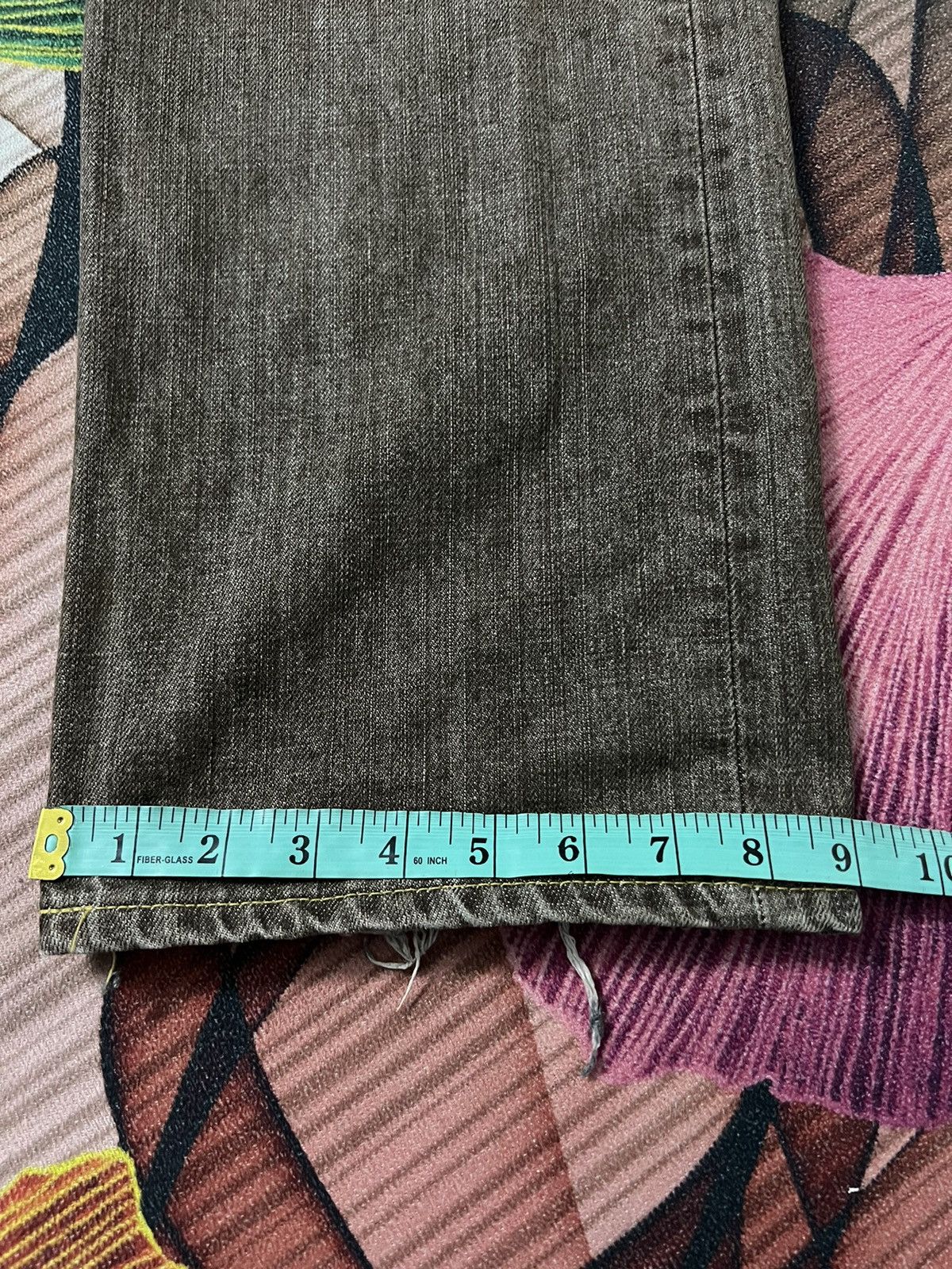 Japanese Brand 💥FLARE💥VTG EDWIN EXCLUSIVE VINTAGE BROWN JEANS Size US 35 - 14 Thumbnail
