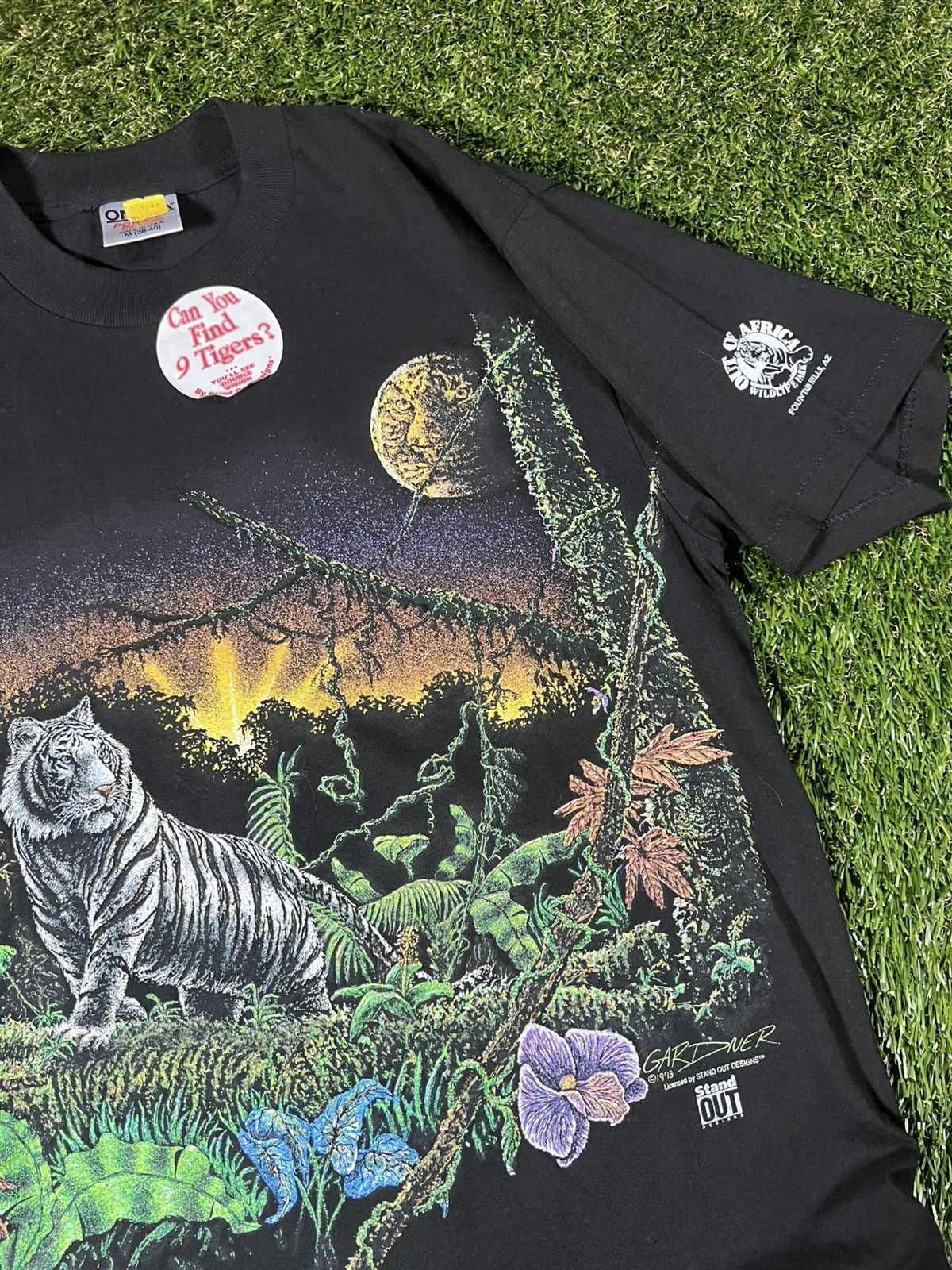 Habitat Vintage 90’s Vibrant Tigers Graphic Animal Art Nature Tee Size US M / EU 48-50 / 2 - 2 Thumbnail