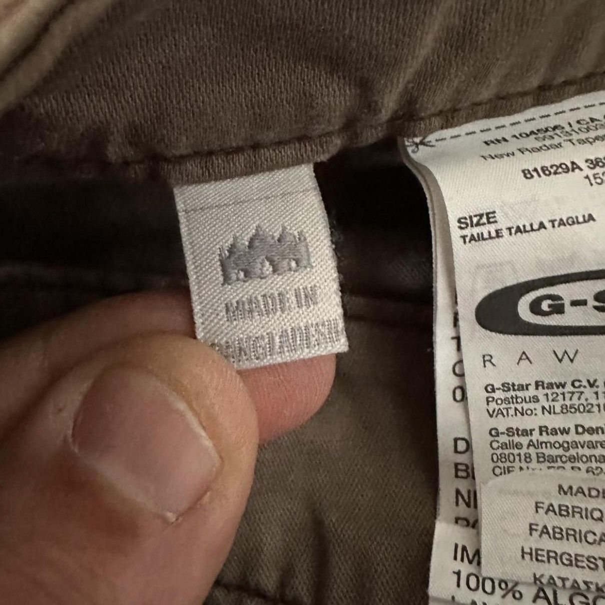 G-Star G-Star Ray Tapered Brown Denim Shorts Size 29 Size US 29 - 5 Thumbnail