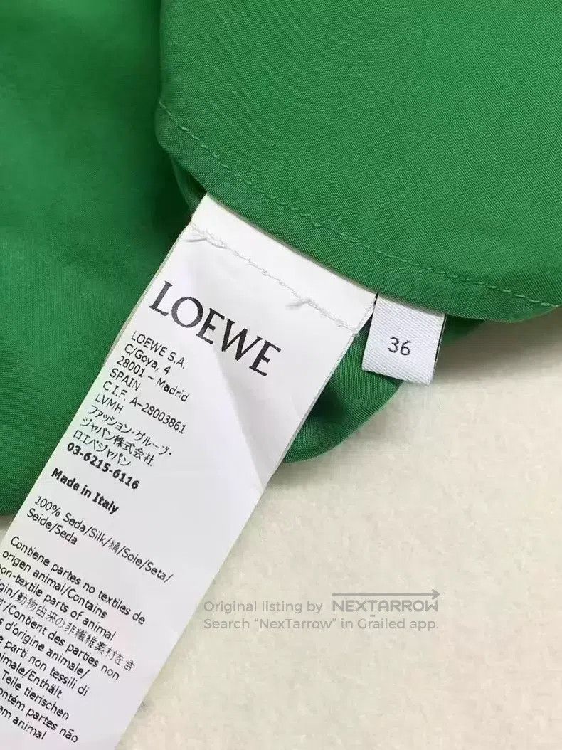 Loewe Loewe Silk Pocket Logo Shirt Jacket Size XS / US 0-2 / IT 36-38 - 7 Thumbnail