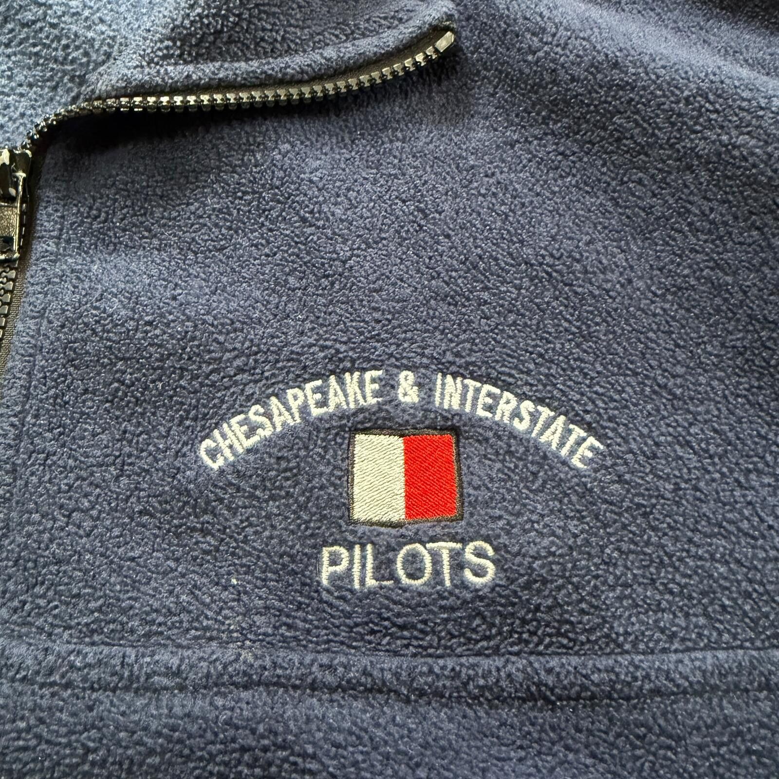 Other Chesapeake and Interstate Pilots Navy Quarter Zip Fleece Size US XL / EU 56 / 4 - 4 Thumbnail