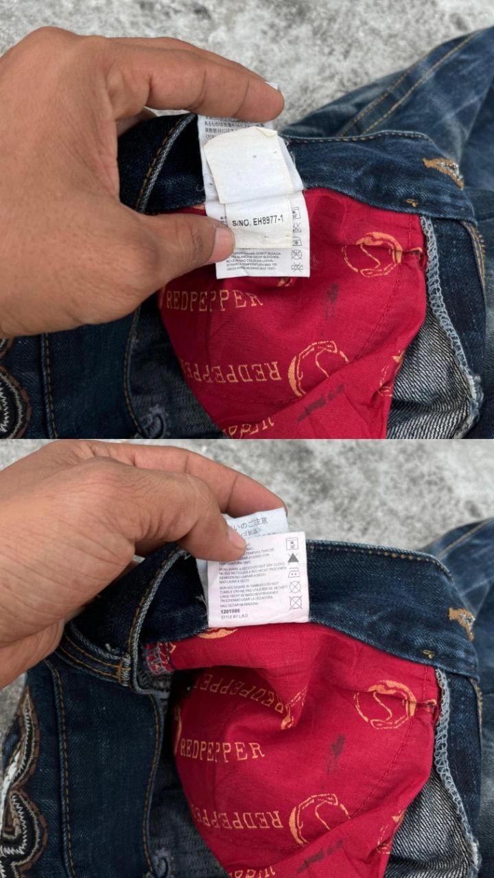 Ed Hardy × Japanese Brand Ed Hardy X Red Pepper Flared Jeans