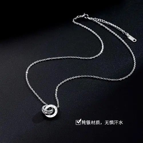 Jewelry Elegant Silver Infinity Necklace - Timeless Charm Size ONE SIZE - 5 Thumbnail