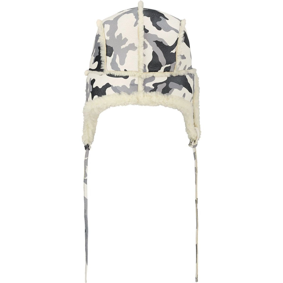 Supreme Shearling Lined Earflap Cap Snow Camo M/L Size ONE SIZE - 3 Thumbnail