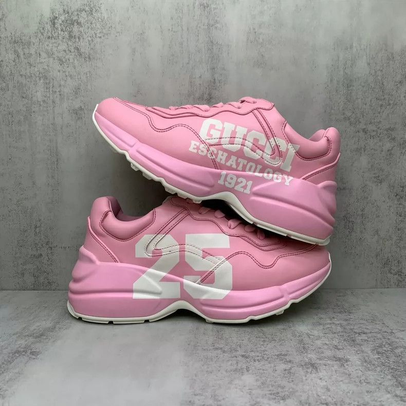 Gucci Gucci 1921 Pink Dad Shoes Size 36.5-2505 Size US 6.5 / EU 39-40 - 2 Thumbnail