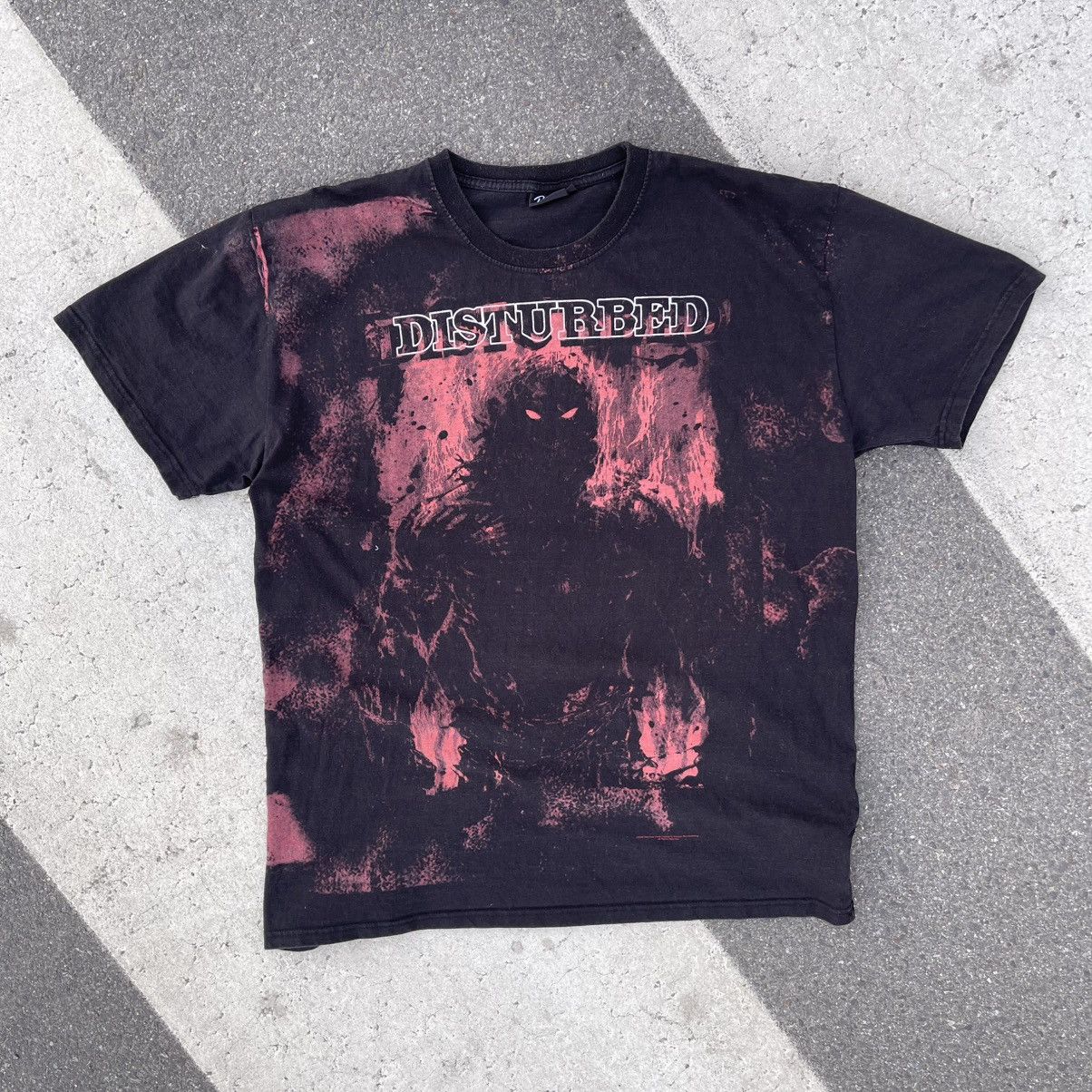 Band Tees × Vintage DISTURBED BAND AOP TEE T-SHIRT ALL OVER PRINT 2009 Size US XXL / EU 58 / 5 - 2 Thumbnail