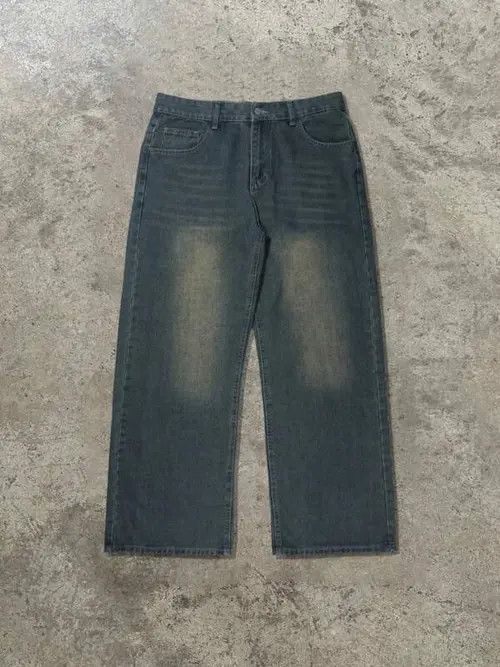 Jean × Vintage Washed Y2k Denim Jeans Loose fit Baggy Size US 30 / EU 46 - 3 Thumbnail