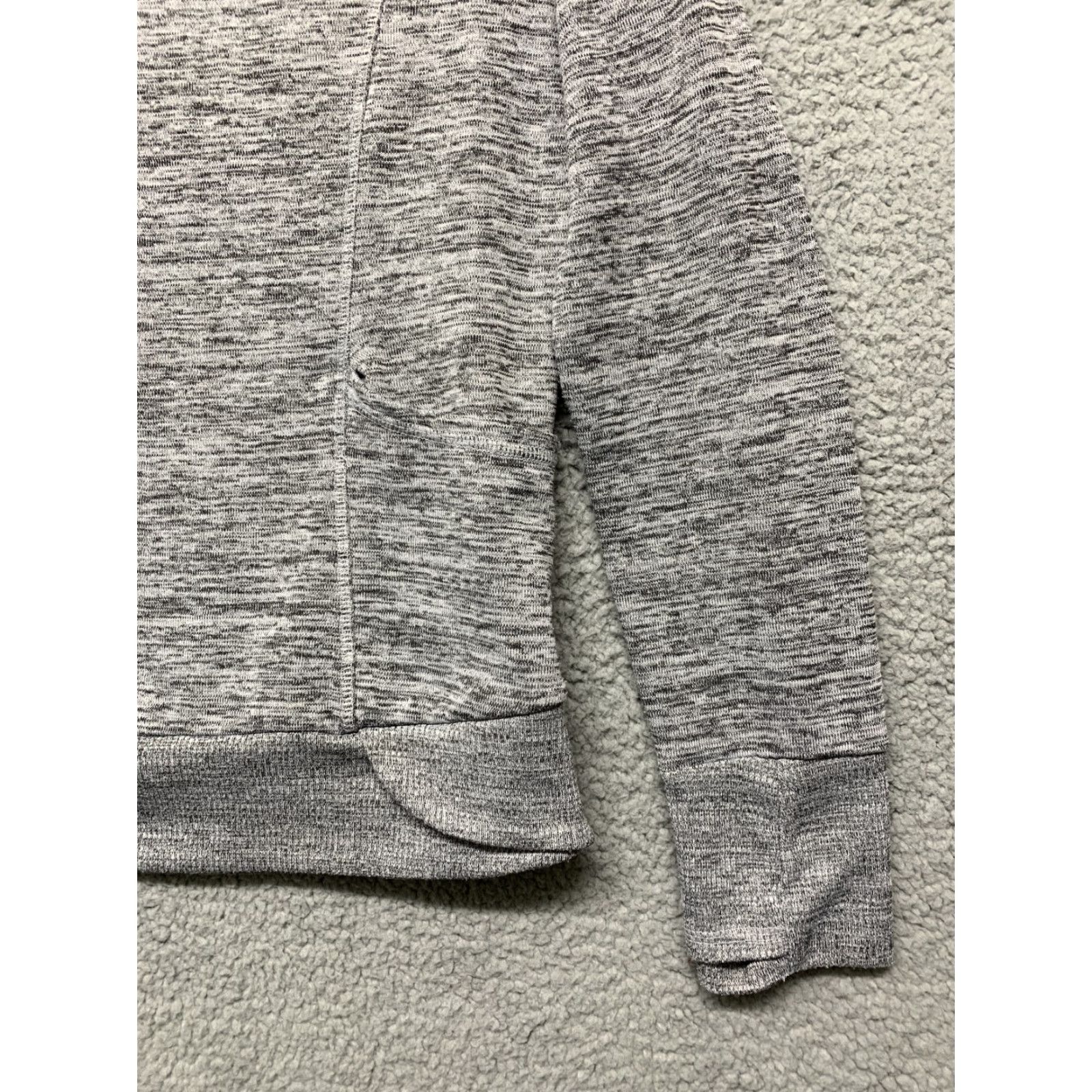 Vintage 90 Degrees Women’s Sz L Pullover Sweatshirt Heather Gray Thumb Holes 2 Pockets Casual Mens? Size L / US 10 / IT 46 - 4 Thumbnail