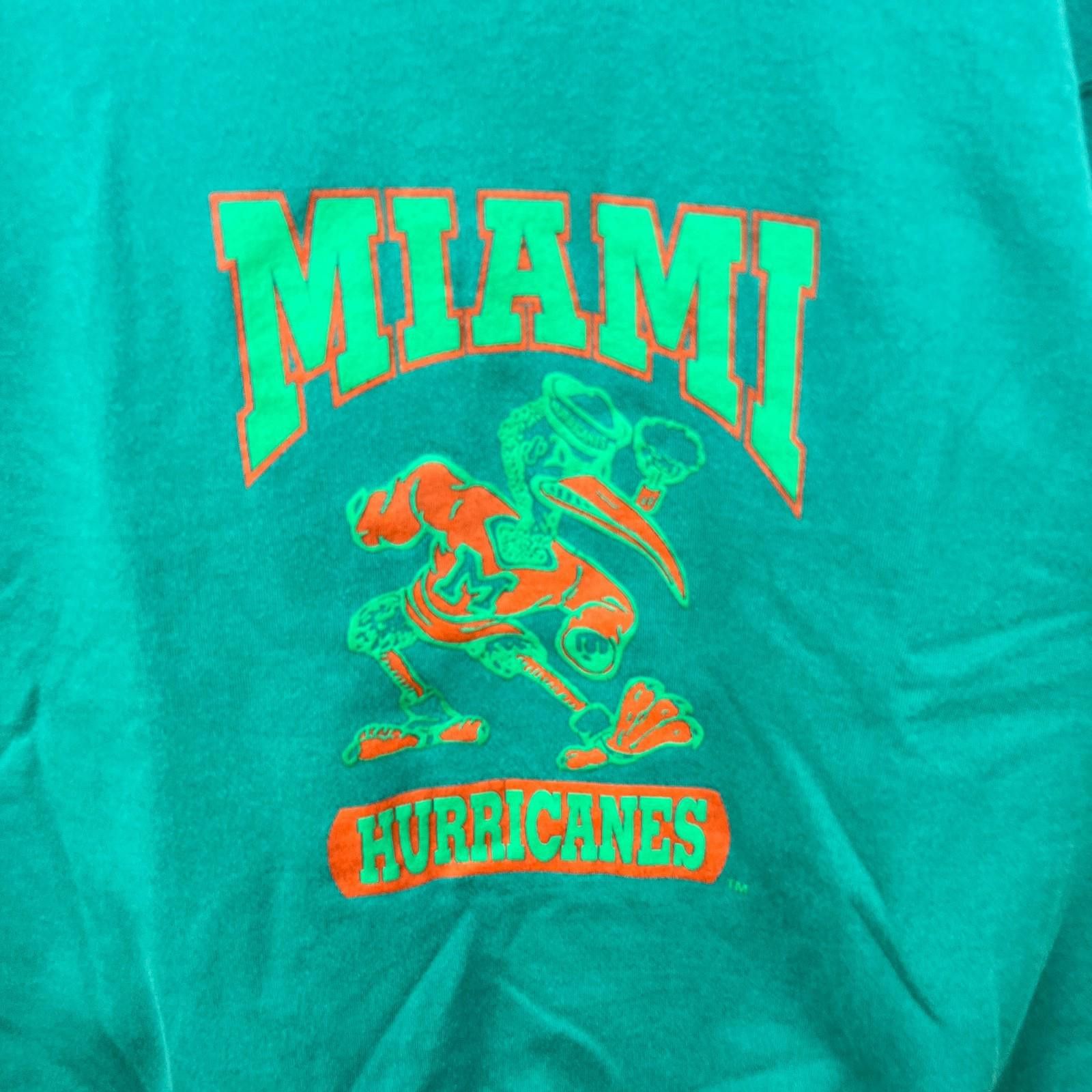 Other Vintage 90s Miami Hurricanes Sweatshirt 3XL Size ONE SIZE - 2 Thumbnail