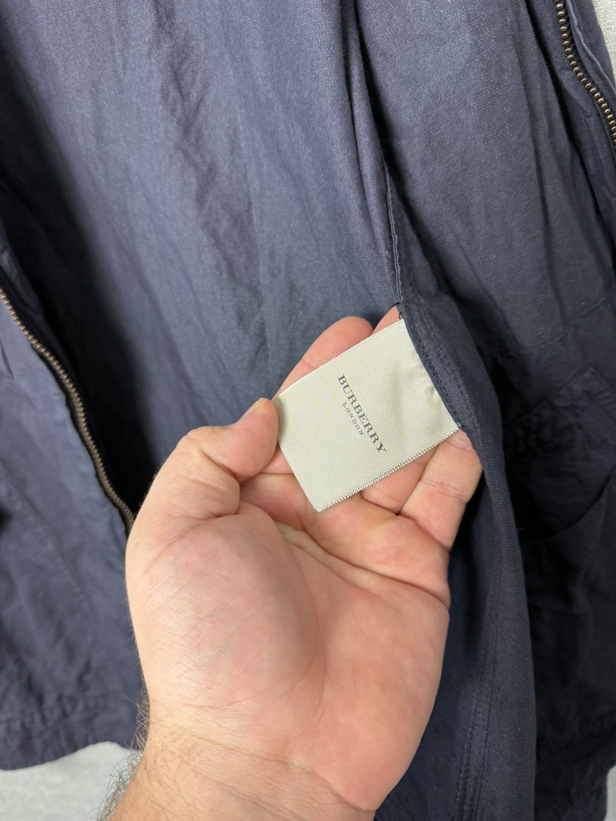 Burberry Burberry London Navy Cotton & Metal Utility Jacket Size L Size US L / EU 52-54 / 3 - 20 Thumbnail