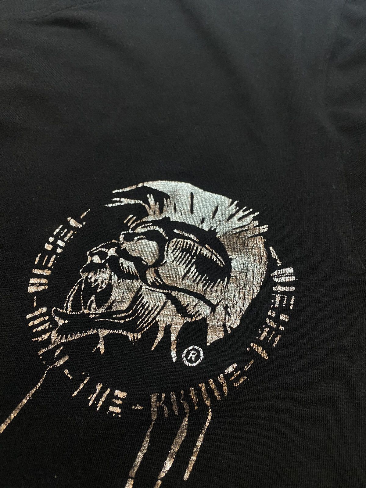 Diesel × Vintage Vintage Diesel Big Skull Logo distressed longsleeve t shirt Size US S / EU 44-46 / 1 - 11 Thumbnail