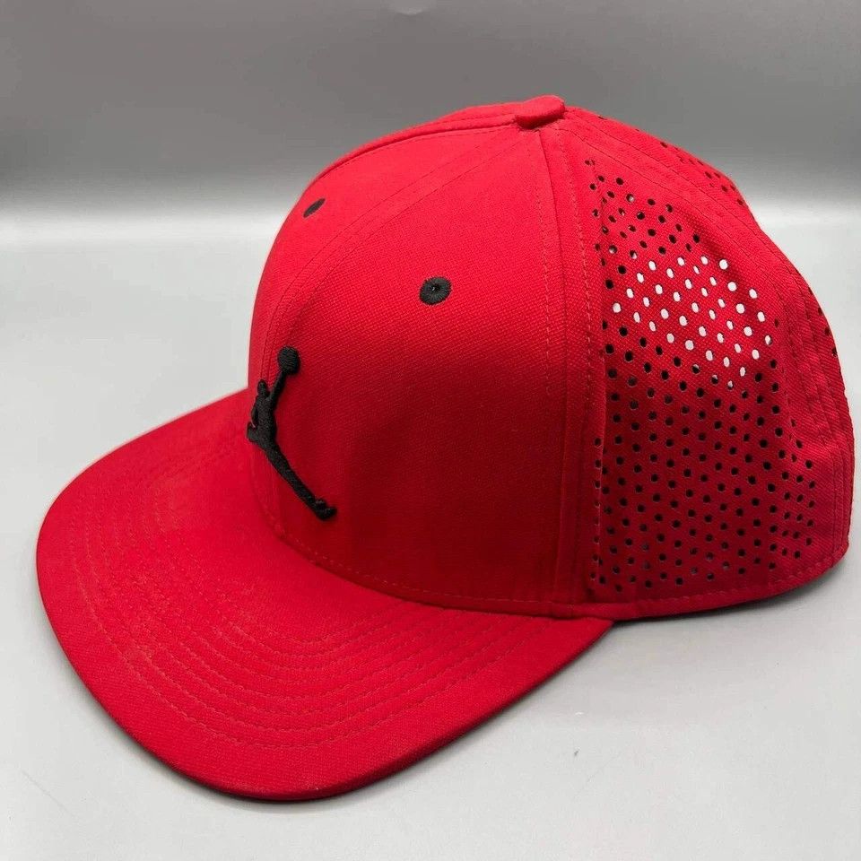 Jordan Brand Air Jordan Hat Men Embroidered Logo Jumpman Snap Back Cap Size ONE SIZE - 7 Thumbnail
