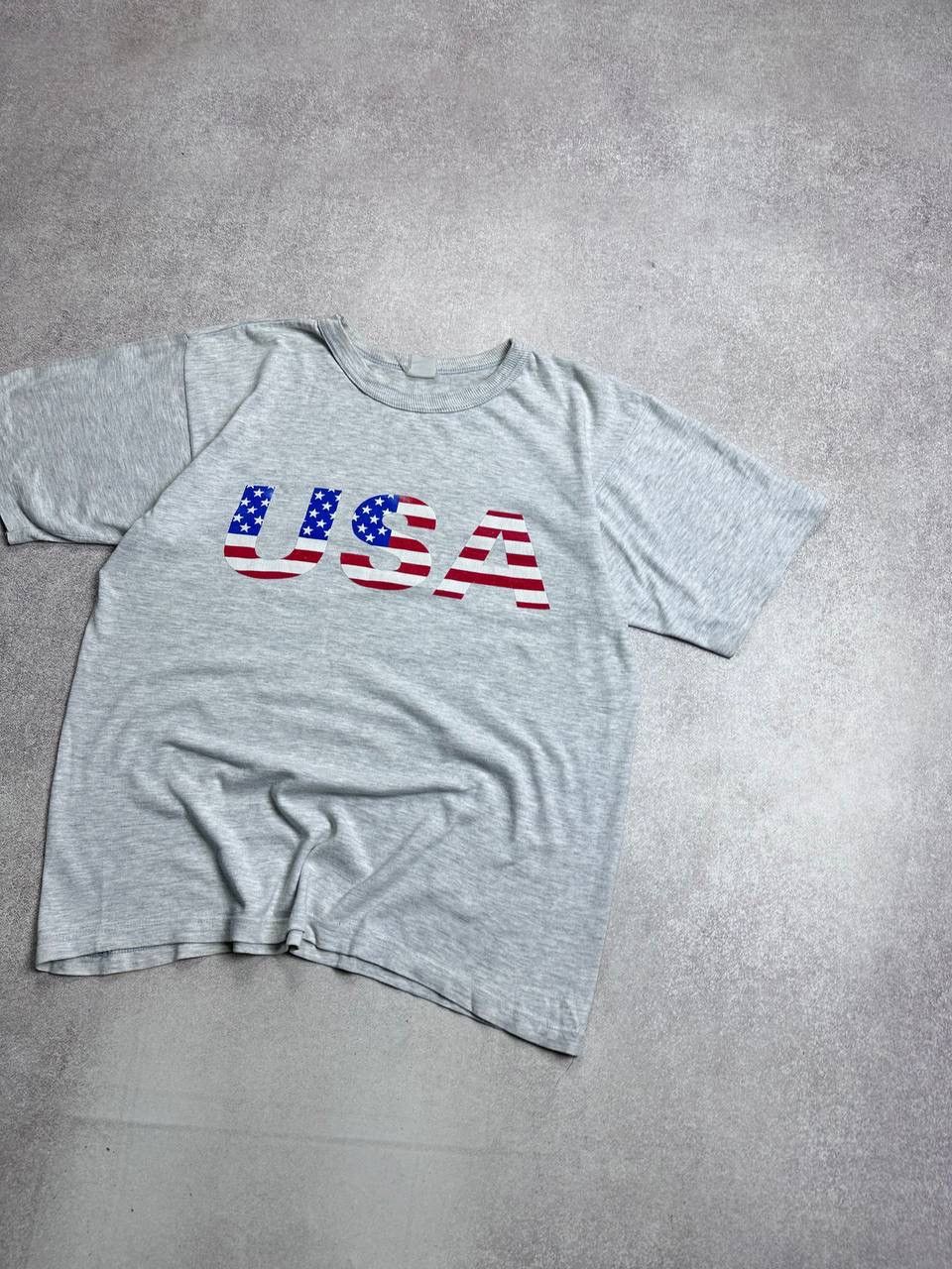 Vintage Vintage 90s USA Flag Boxy T-shirt M Size US M / EU 48-50 / 2 - 2 Thumbnail