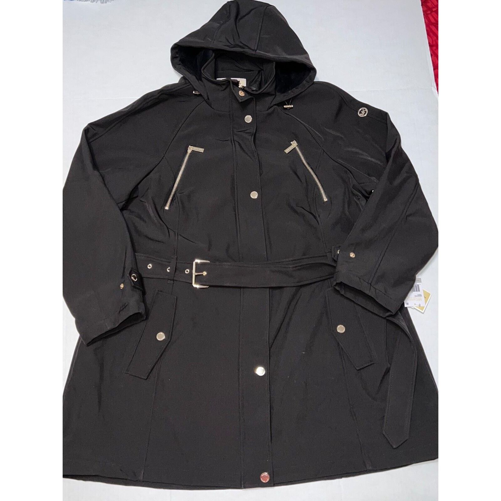 Michael Kors Michael Kors Women's Trench Water Resistant Jacket Plus 1X Size XL / US 12-14 / IT 48-50 - 1 Thumbnail