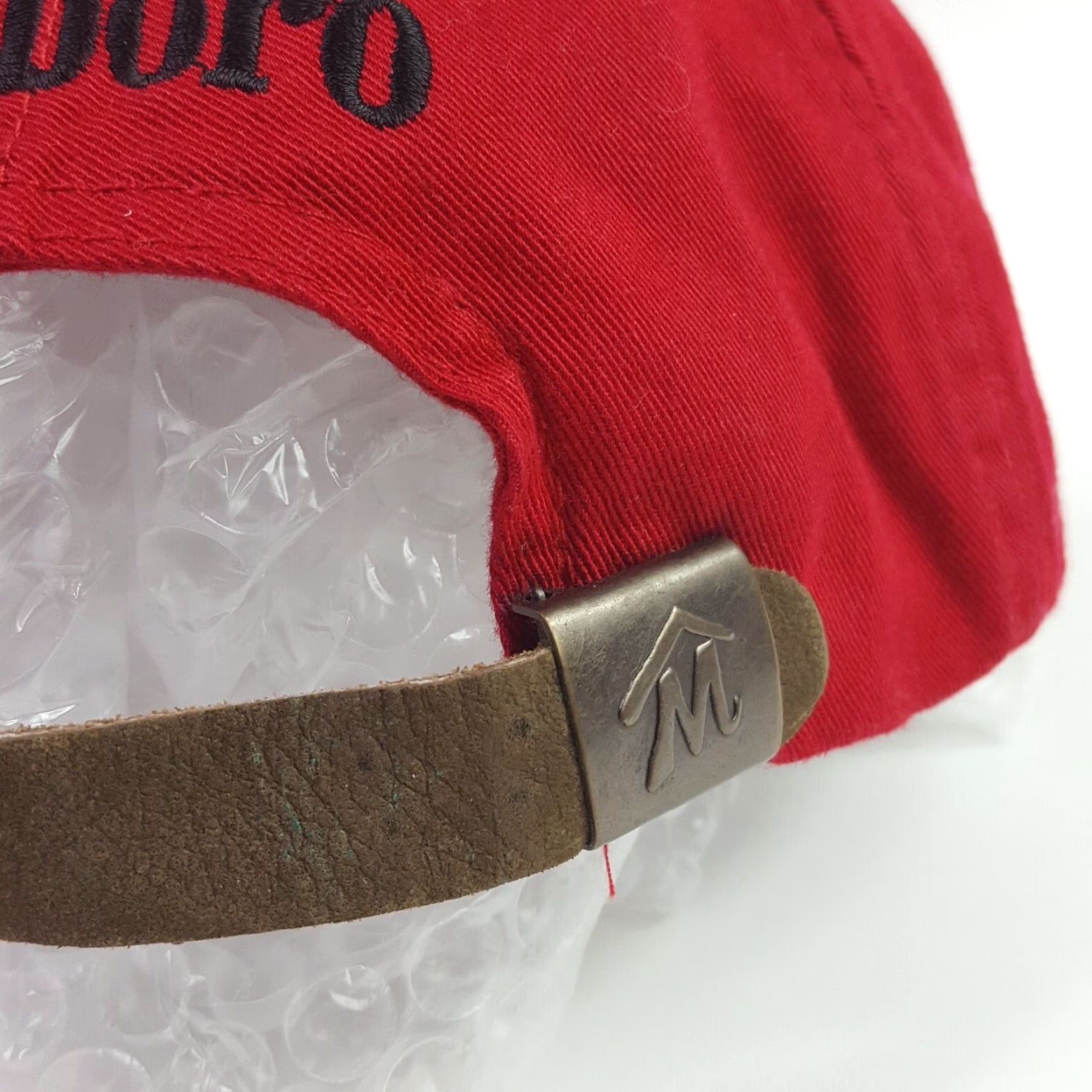 Marlboro VINTAGE Marlboro Red Twill Dad Hat Snapback Baseball Cap Adjustable Cotton 90s Country Store Size ONE SIZE - 6 Thumbnail