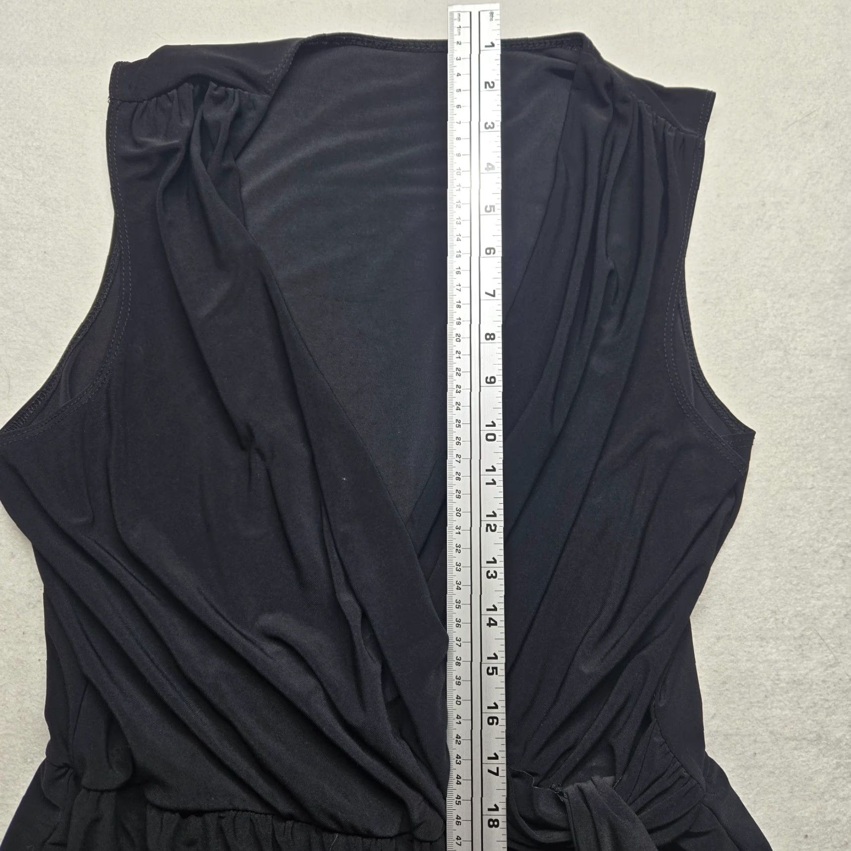 Vintage Flair Romper Dress Shorts Sleeveless Adult Women's Size S Small Black Casual One-Piece Romper Size 28" / US 6 / IT 42 - 7 Thumbnail