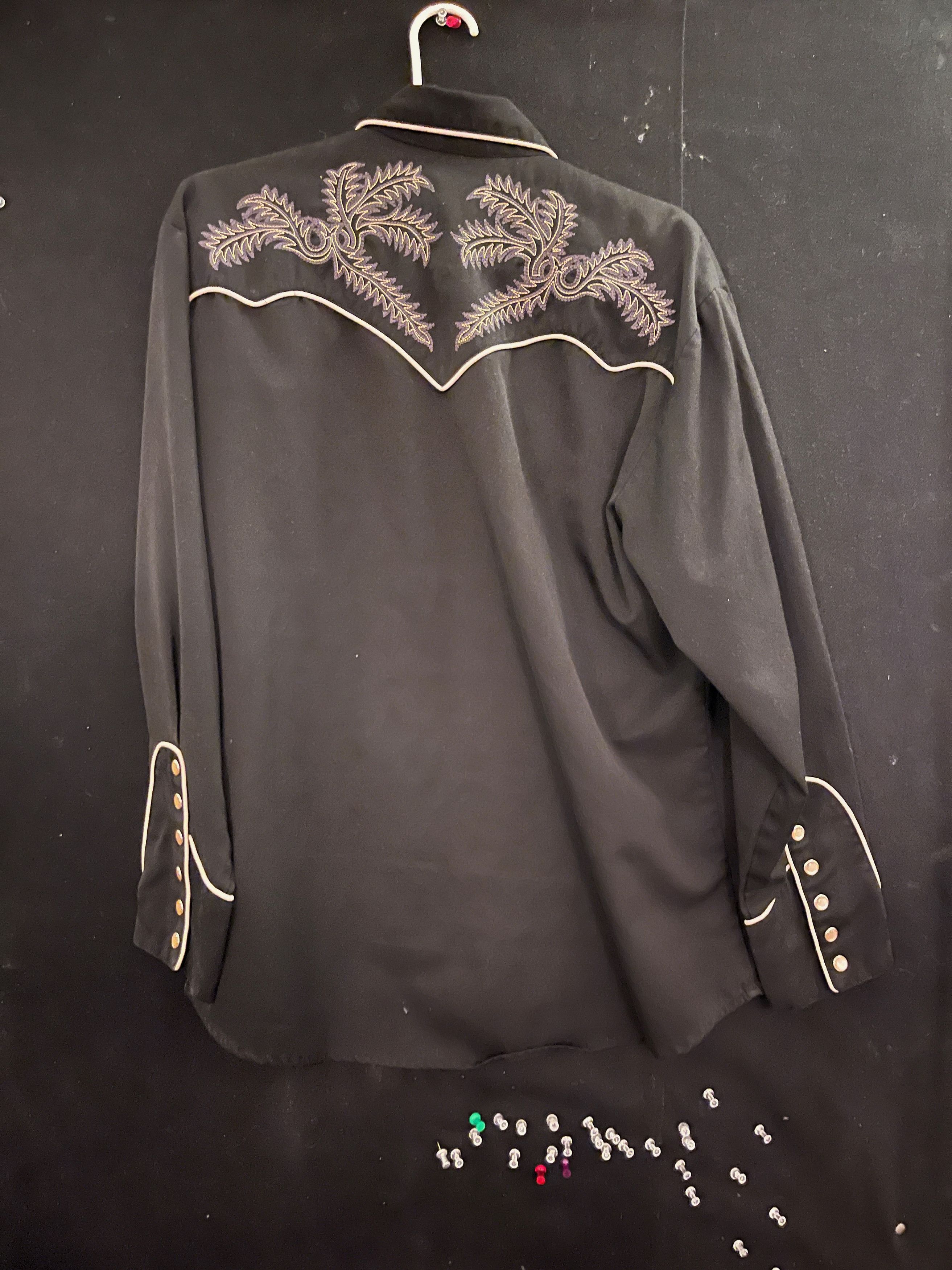 Scully Black Embroidered Vintage Scully Size US M / EU 48-50 / 2 - 6 Thumbnail