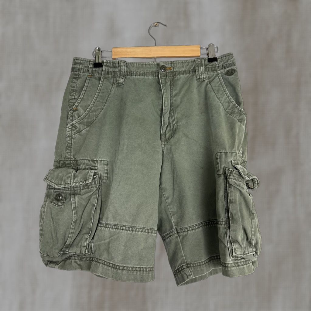 Timberland Cargo Shorts Mens 32x10 Army Green Cotton Cargo Regular 32 Men Green Army Cargo Shorts Mens