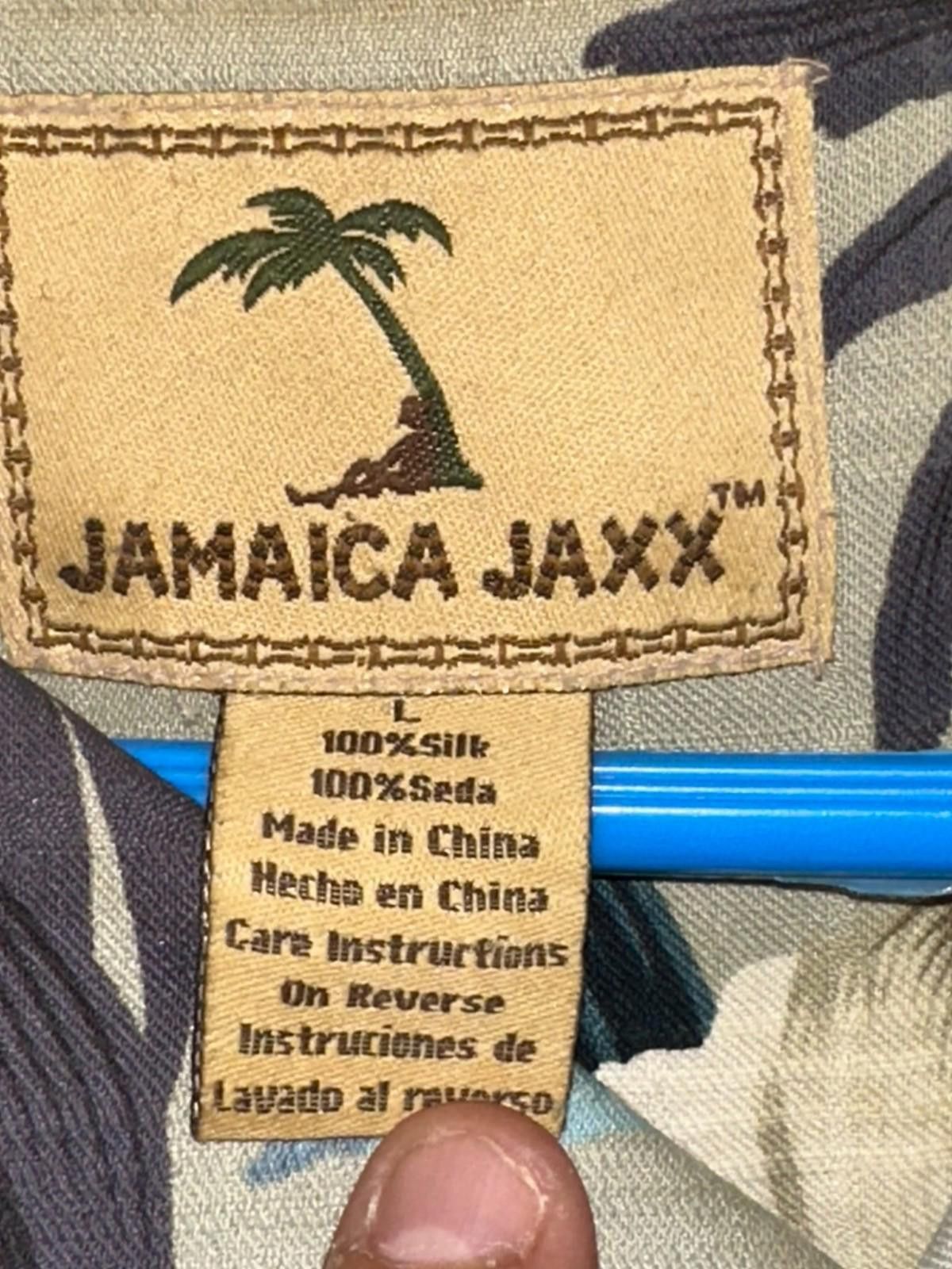 Designer Jamaica Jaxx 100% Silk Shirt L Size 42R - 4 Thumbnail