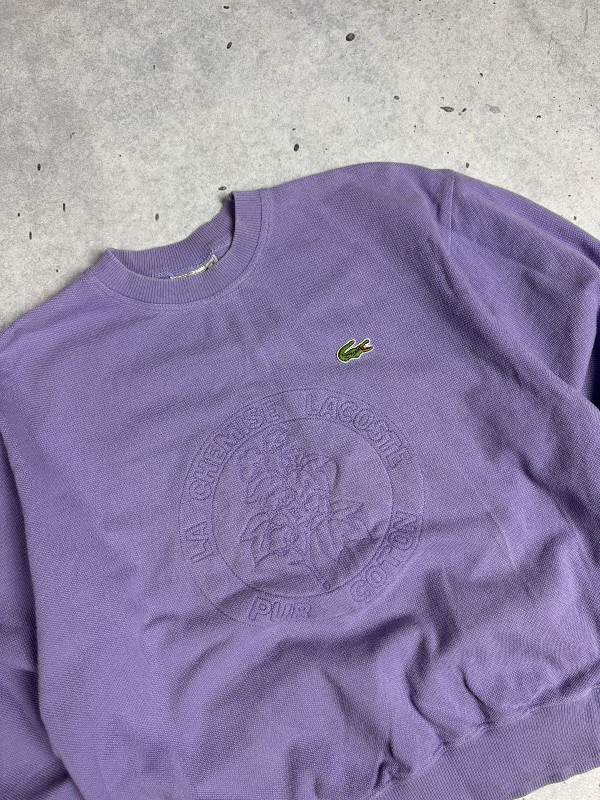Lacoste Vintage 90s Chemise Lacoste Baggy Sweatshirt Preppy Size US S / EU 44-46 / 1 - 3 Thumbnail