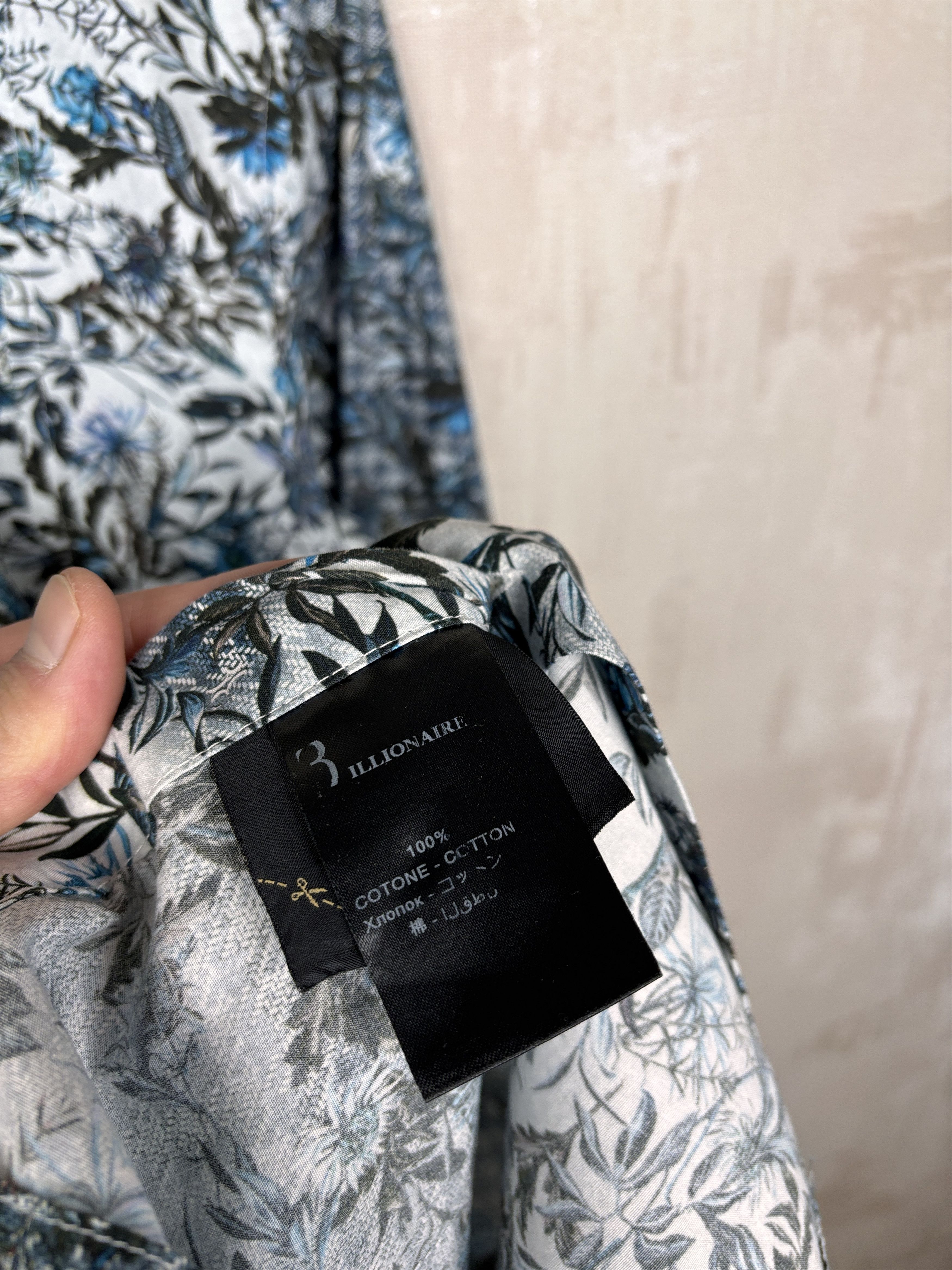 Billionaire Couture Billionaire Italian Couture Floral Long Sleeve Dress Shirt Size US M / EU 48-50 / 2 - 13 Thumbnail