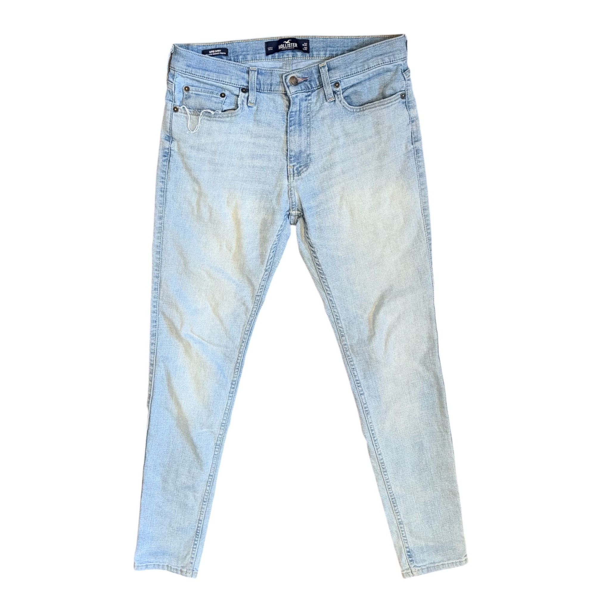 Hollister Hollister Super Skinny Light Wash Blue Jeans Mens Size 32 x Size US 32 / EU 48 - 3 Thumbnail