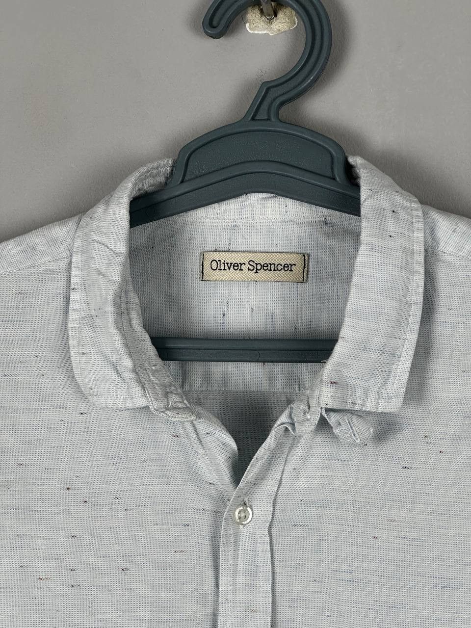 Oliver Spencer Oliver Spencer Luxury Cotton Casual Long Sleeve Shirt Size US L / EU 52-54 / 3 - 4 Thumbnail