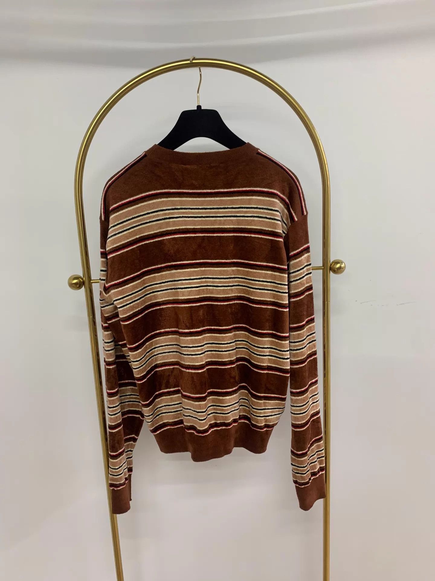 Miu Miu MIU MIU new camel stripe chenille top with tags size 38 Size XS / US 0-2 / IT 36-38 - 3 Thumbnail