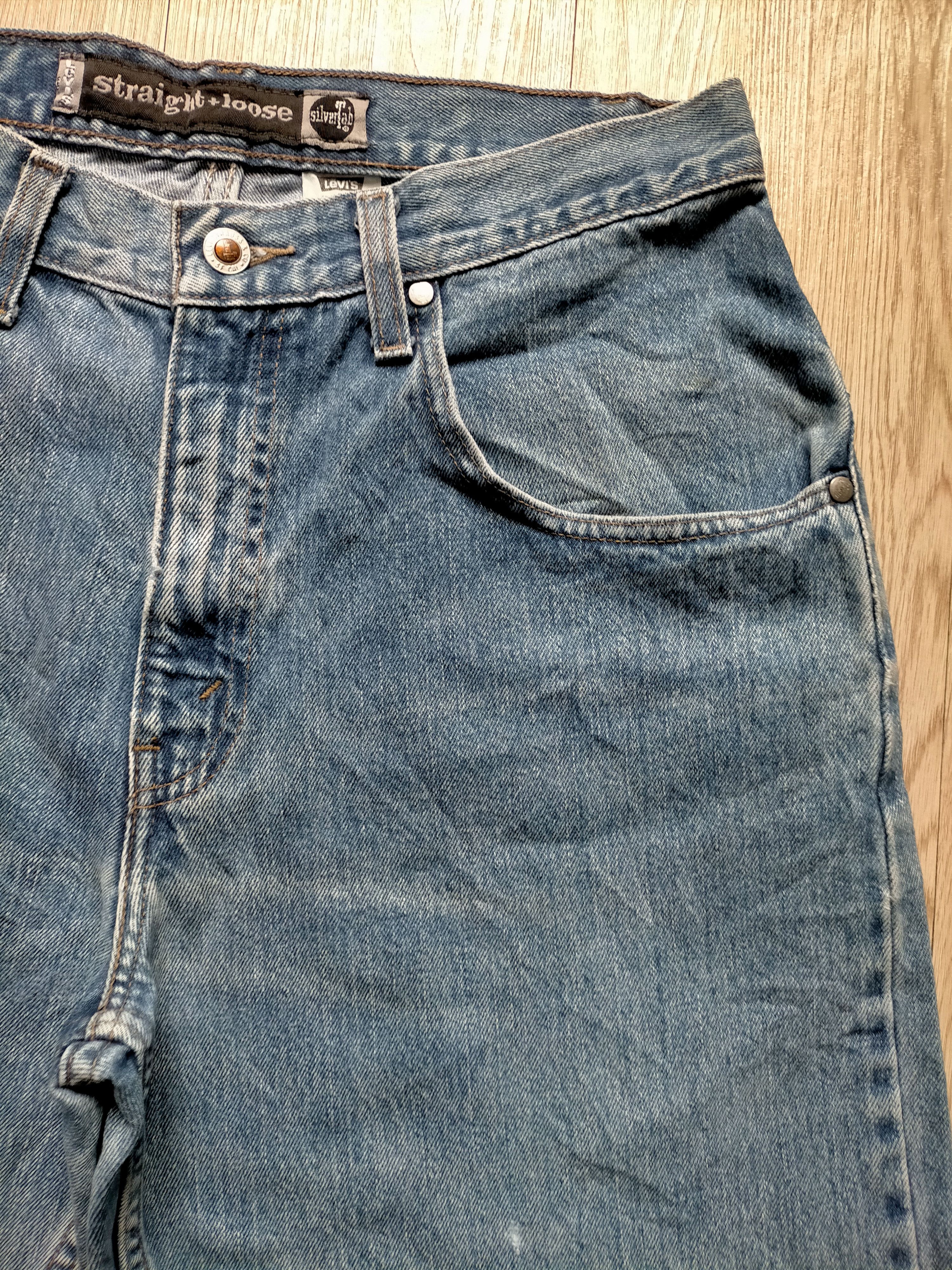 Levi's Vintage 90s Levis Silvertab Loose Straight Jeans Size US 31 - 5 Thumbnail