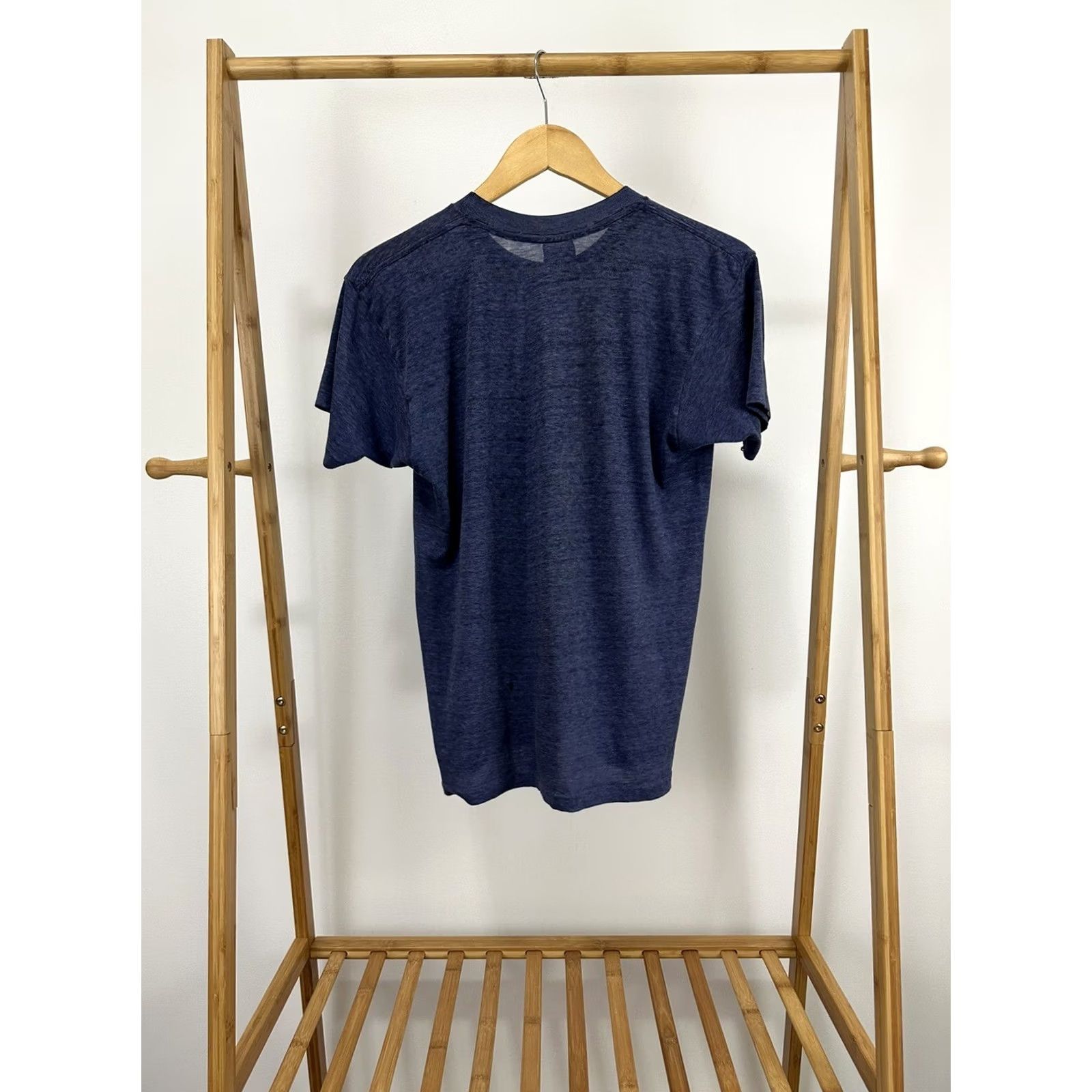 Vintage VINTAGE 80s Musician Paper Thin Burnout Single Stitch Worn T-Shirt Adult Medium Blue Instrument Music Mens Size US M / EU 48-50 / 2 - 2 Thumbnail