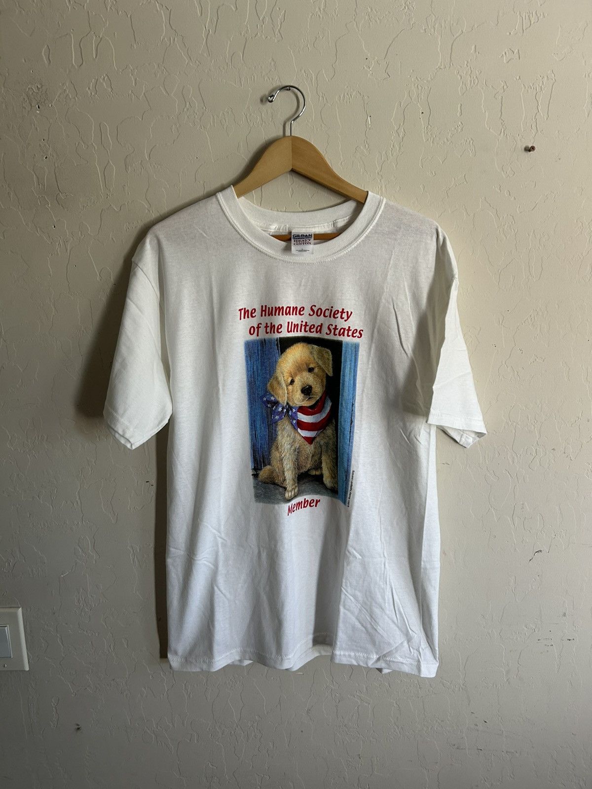 Gildan Vintage 2001 Human Society Dog Shirt Size L Size US L / EU 52-54 / 3 - 5 Thumbnail