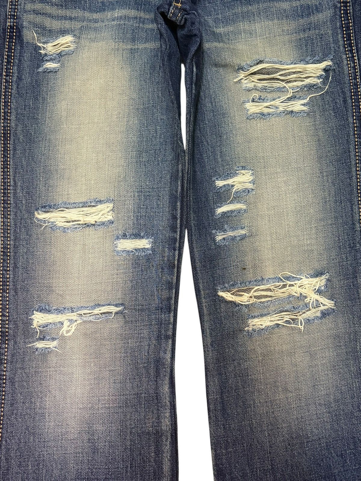 Hysteric Glamour Vintage Japanese Brand Distress Low Rise Flare Jeans Size 26" / US 2 / IT 38 - 3 Thumbnail