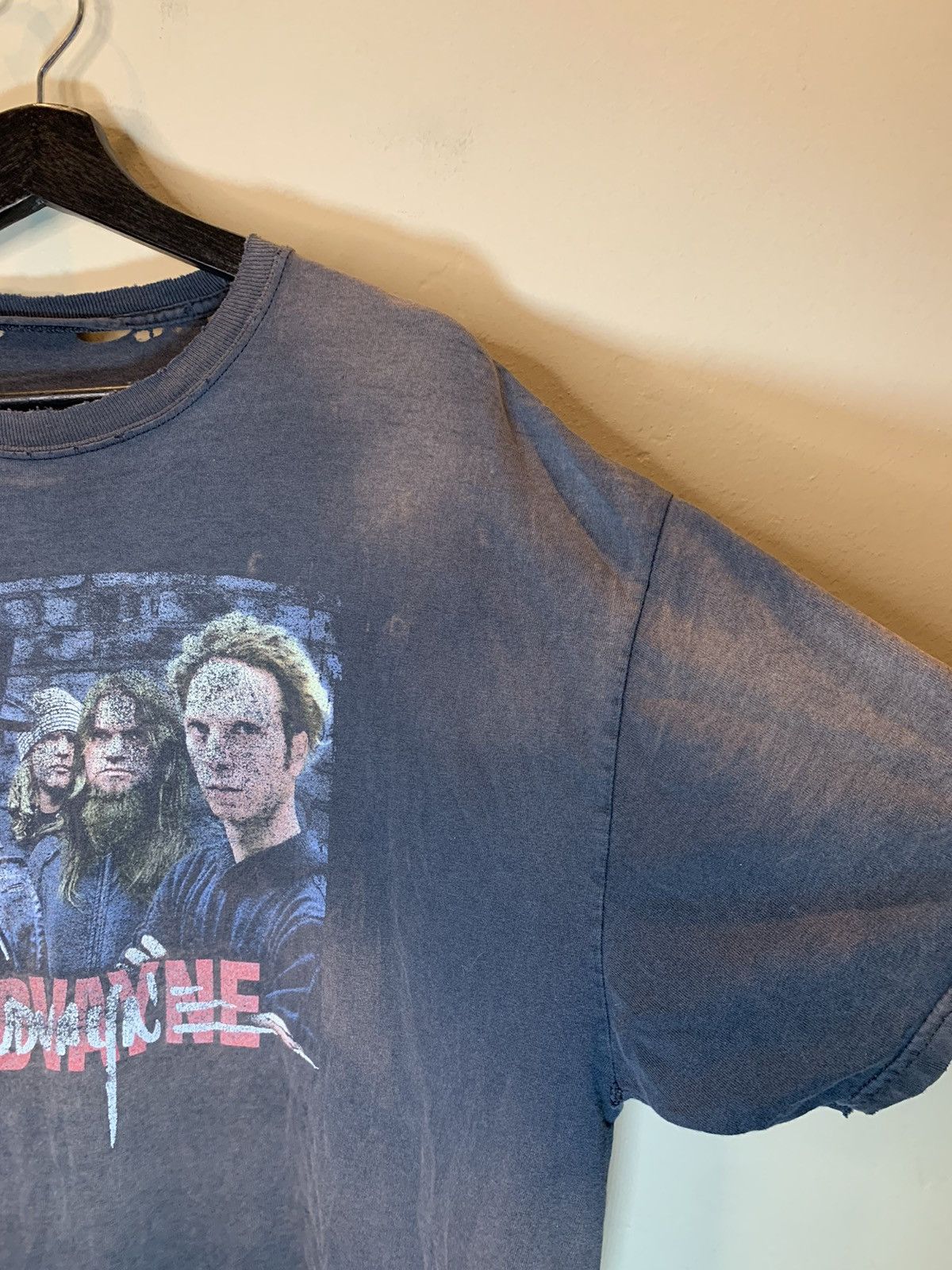 Band Tees *RARE* Vintage 90’s Mudvayne Thrashed Faded Band Art T-Shirt Size US XXL / EU 58 / 5 - 5 Thumbnail